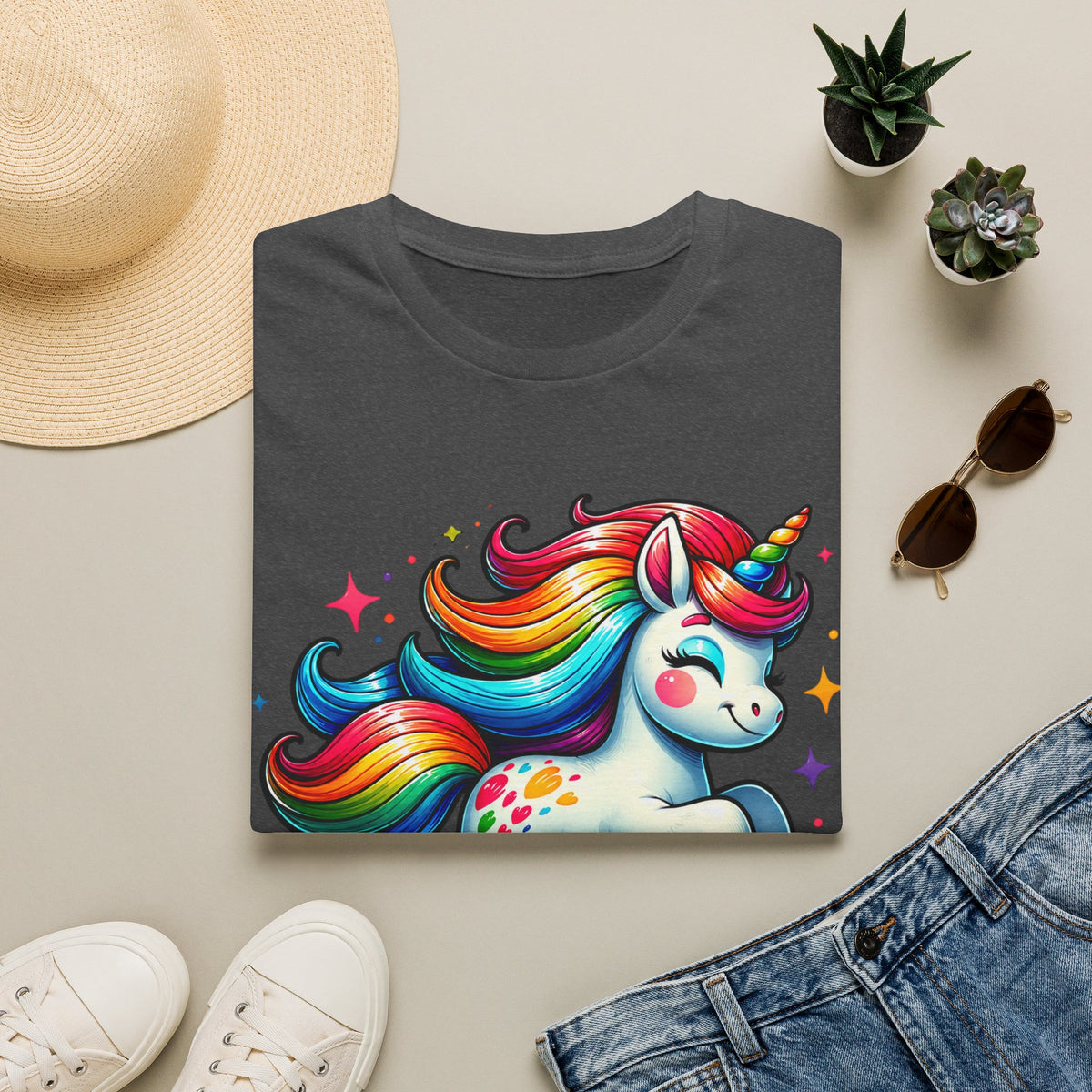 Funny Unicorn Chaser Adult T-Shirt — Rainbow Magical Unicorn Tee