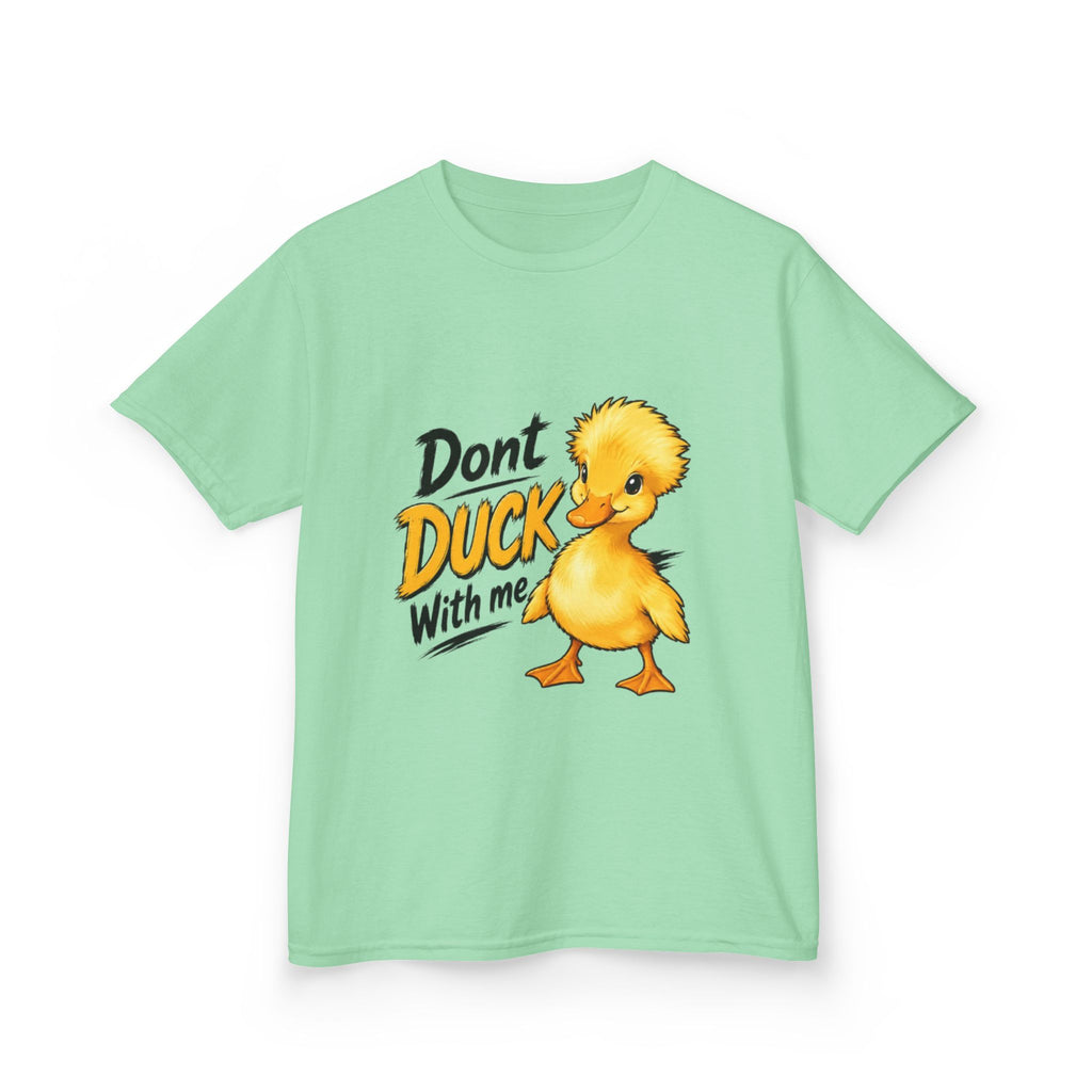 Kids Tee — “Don't Duck With Me” Cute Angry Duck Graphic