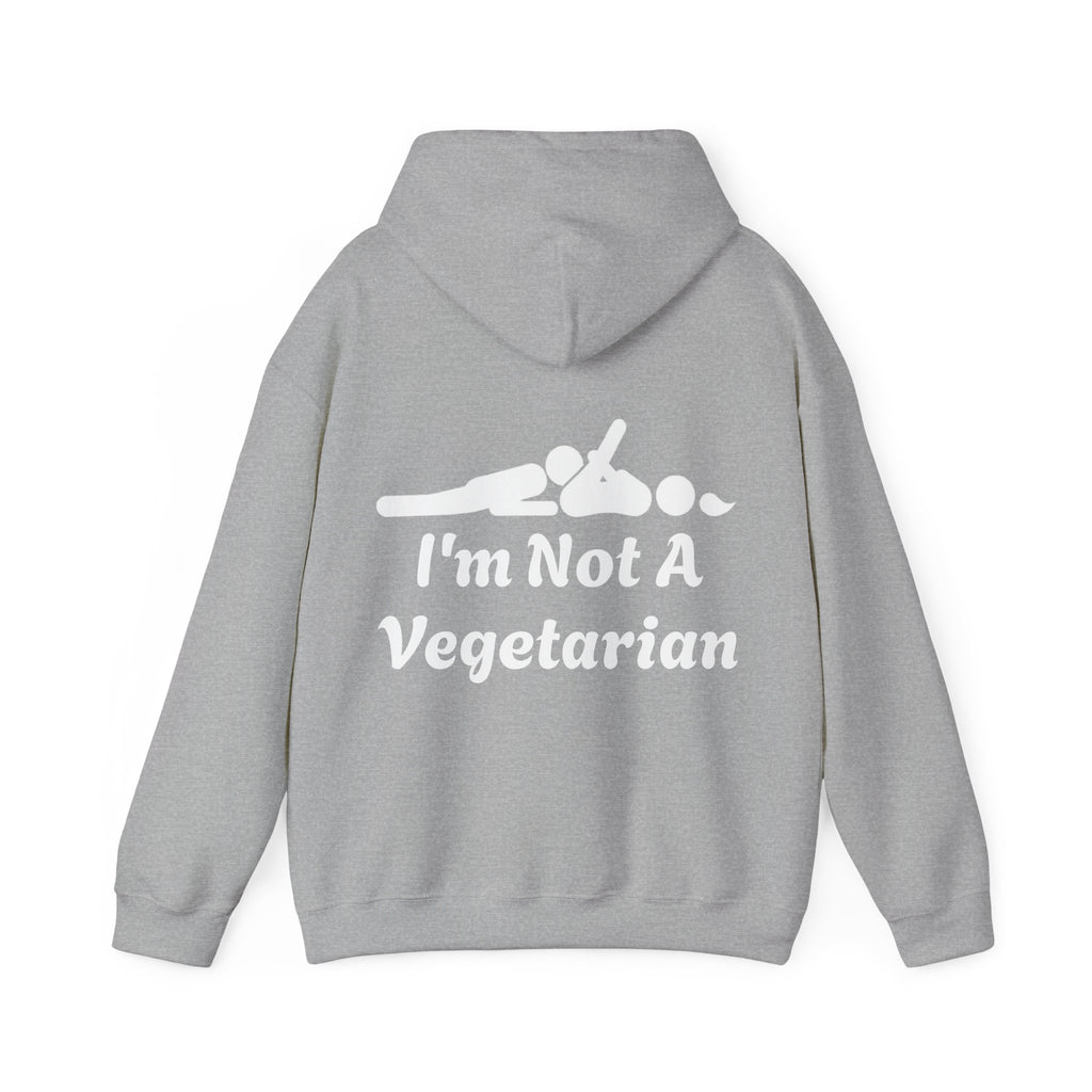 Classic White Adult Hoodie — i'm Not A Vegetarian