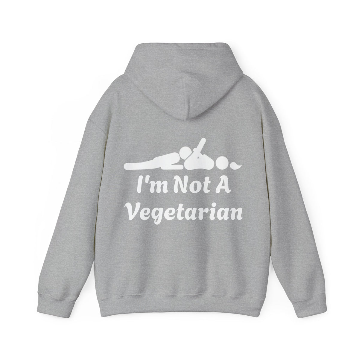 Classic White Adult Hoodie — i'm Not A Vegetarian
