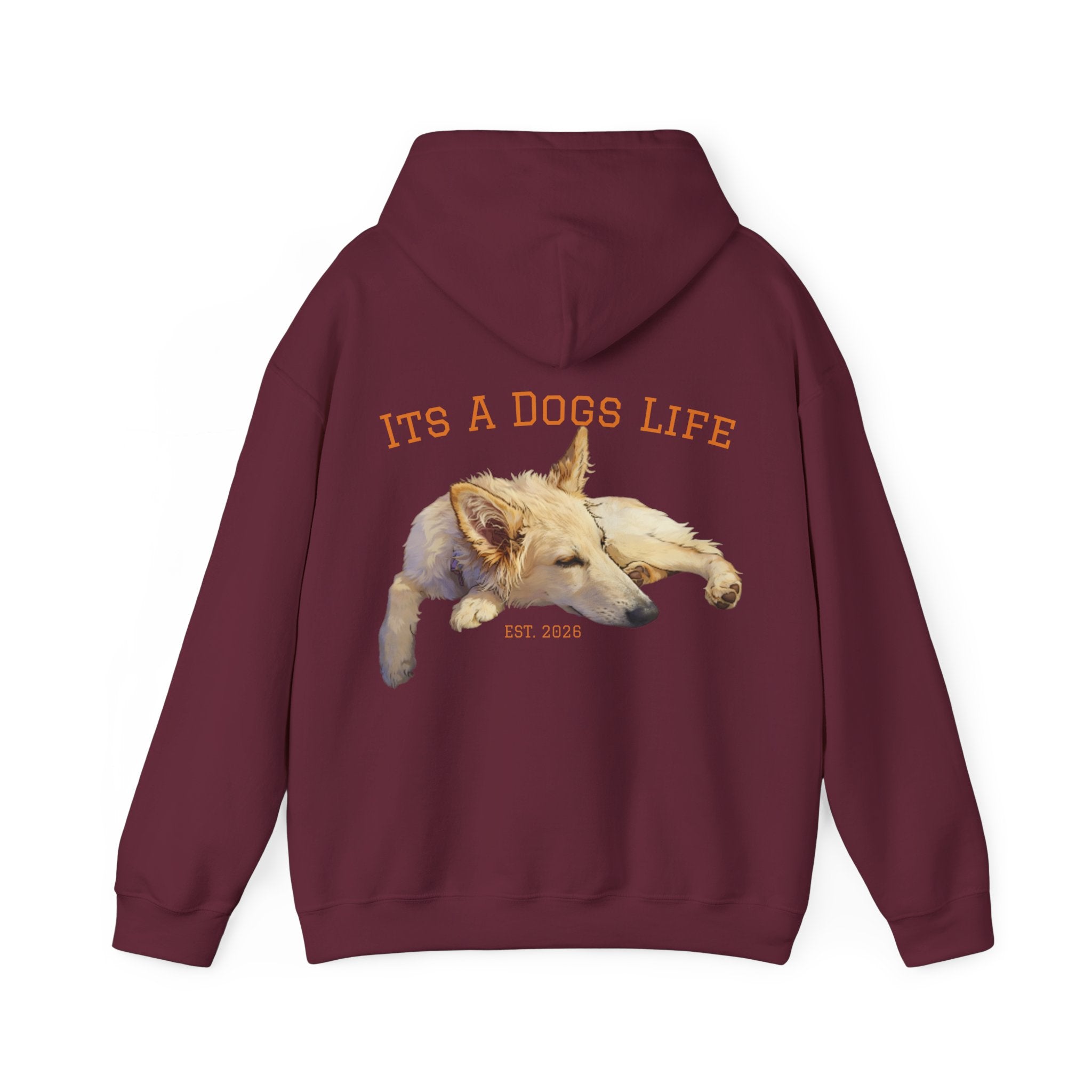 Sleeping Dog Illustration Adult Hoodie | "It's a Dog's Life" Graphic Hoodie