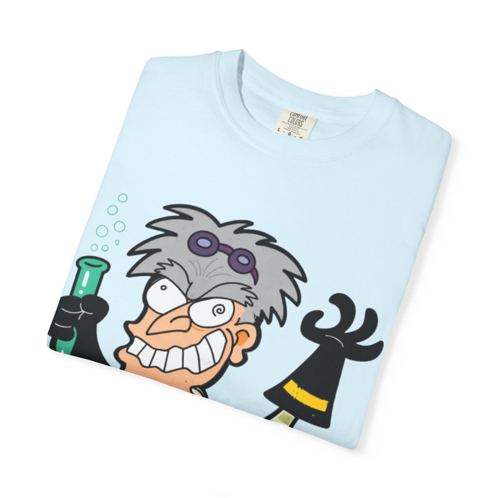 Science Cartoon  Adult T-Shirt — "It's Not Rocket Science" Lab Mad Scientist Tee