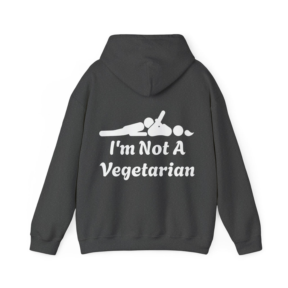 Classic White Adult Hoodie — i'm Not A Vegetarian