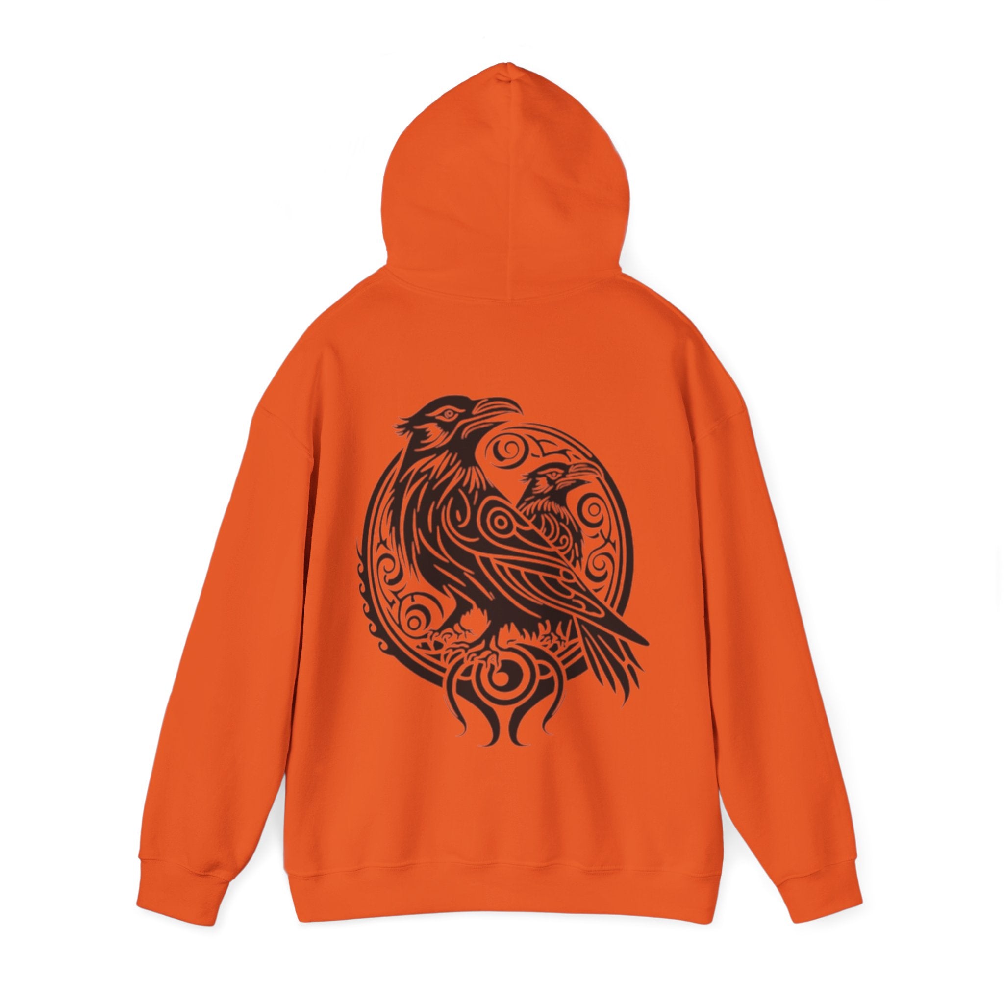 Odens Raven'sTribal Circle Adult Hoodie — Huginn and Muninn