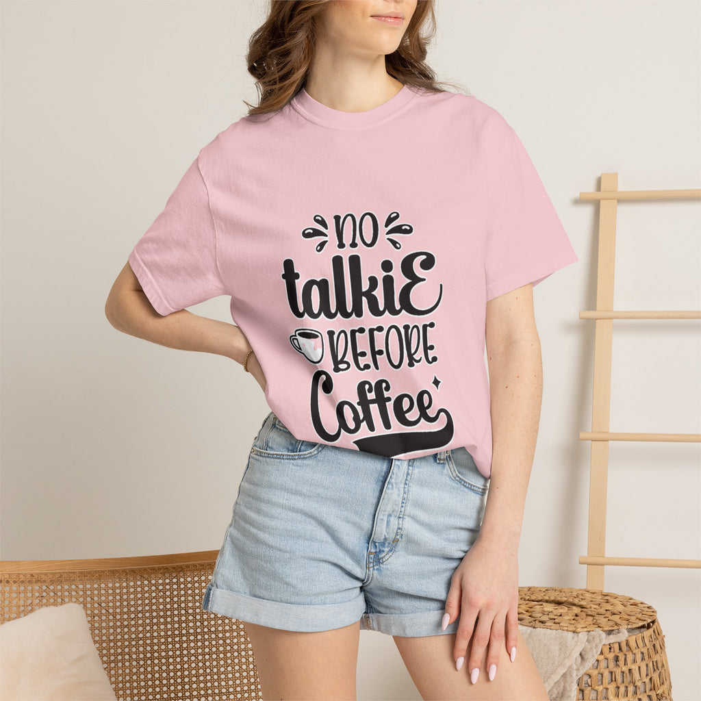 No Talkie Before Coffee Adult T-Shirt