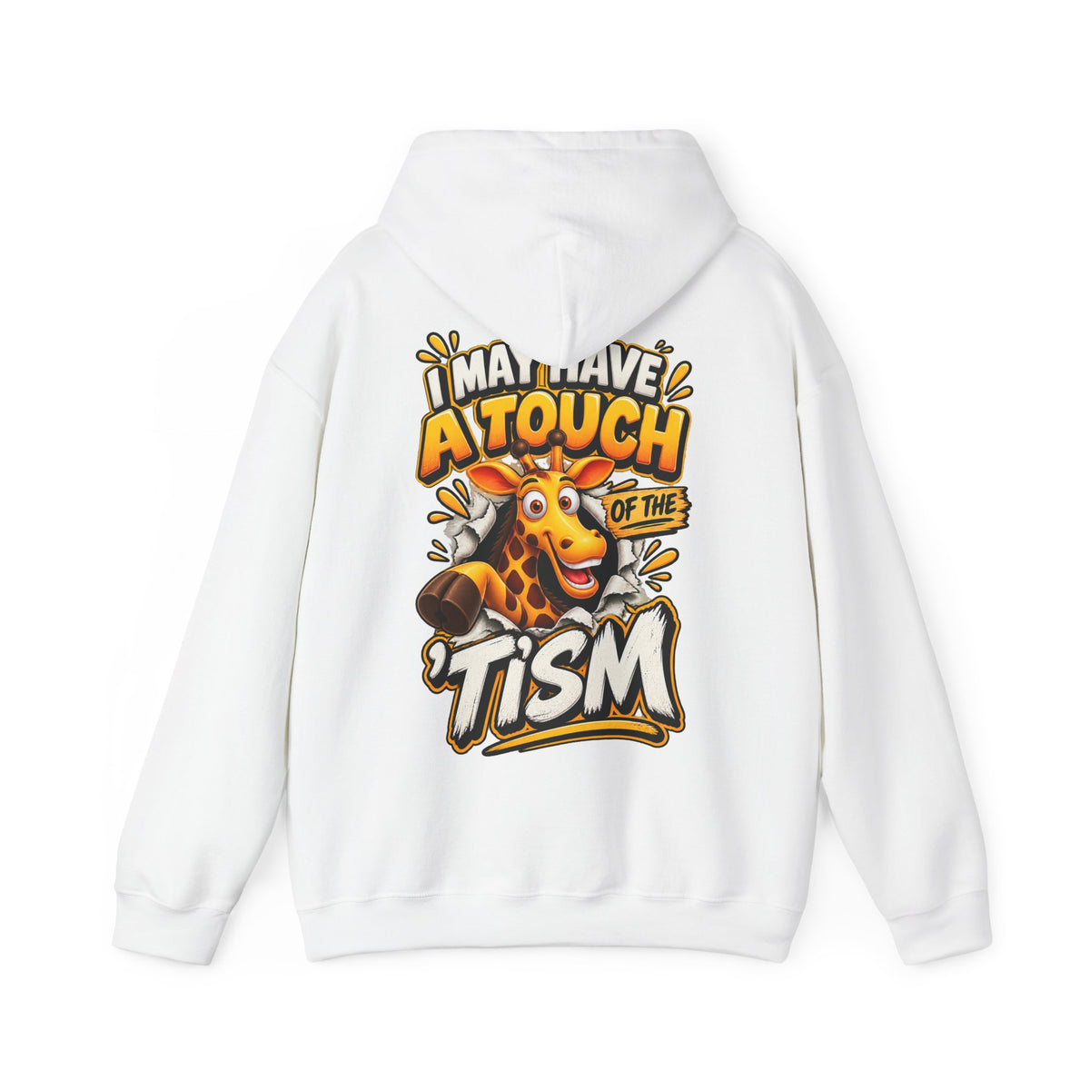 Giraffe 'I May Have a Touch of the Tism' Graphic Adult Hoodie