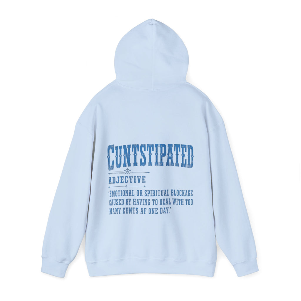 Adult Hoodie — 'Cuntstipated' Definition Graphic Pullover