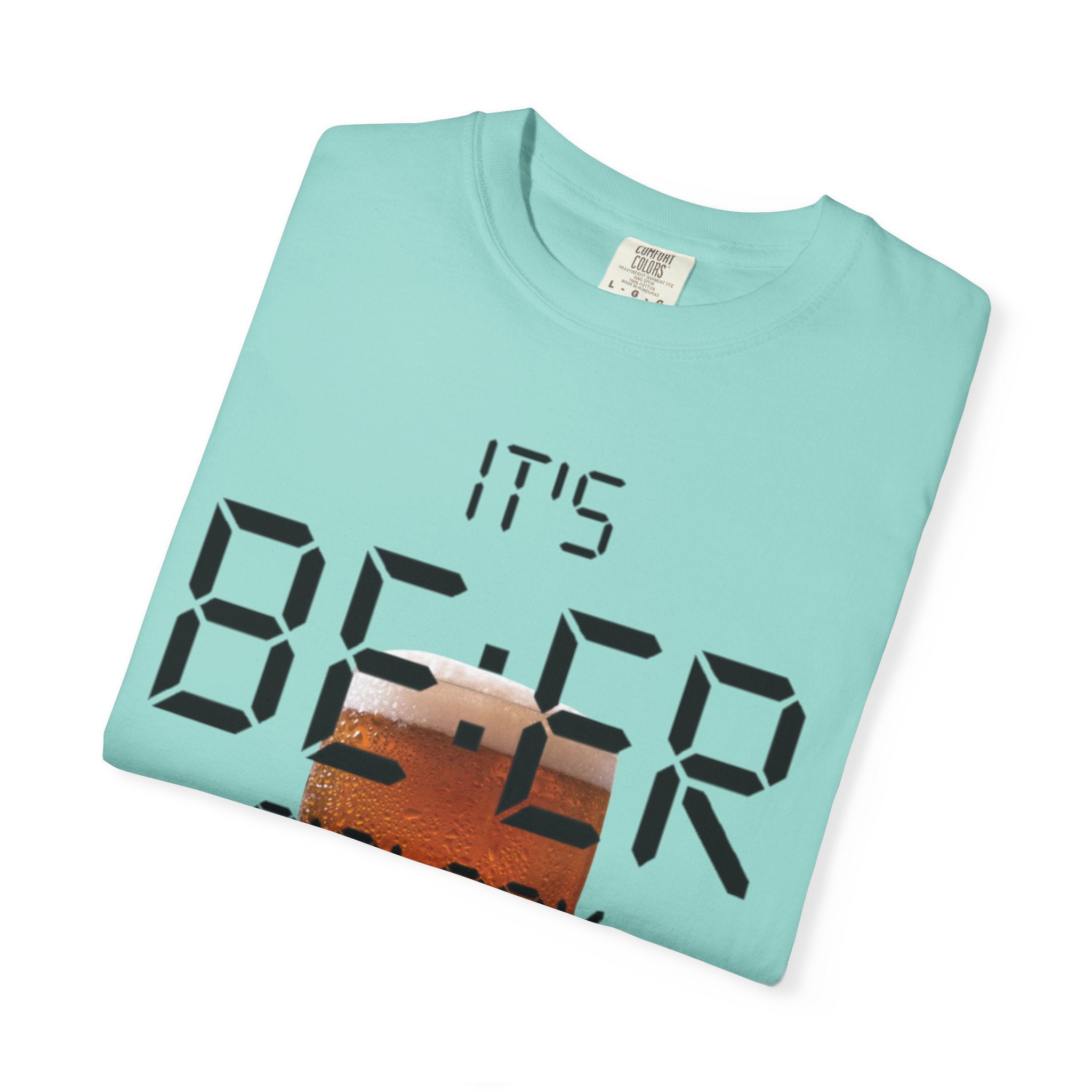 Beer O'Clock Adult T-Shirt — "It's BEER O'CLOCK" Graphic Tee with Pint Glass