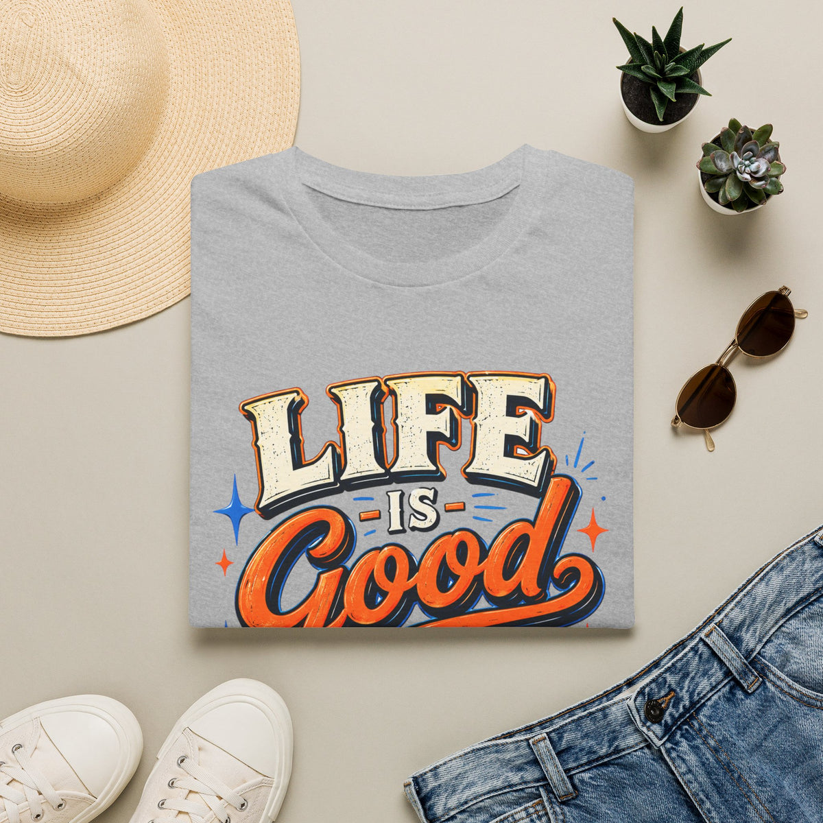Life Is Good Adult T‑Shirt — "Life Is Good, You Should Get One" Retro Graphic Tee