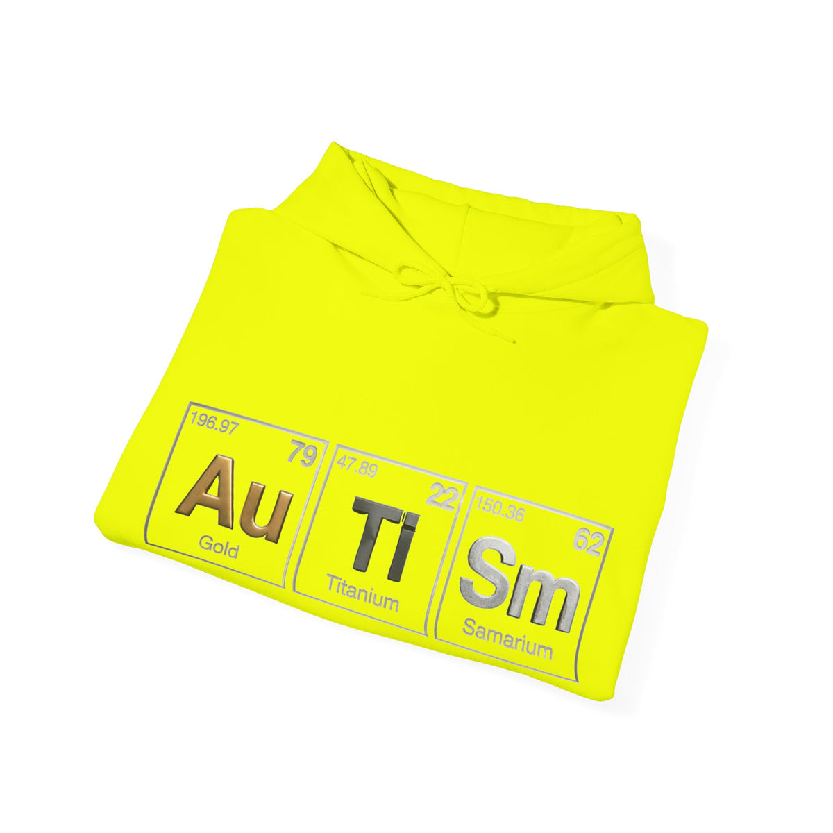 Autism Periodic Table Adult Hoodie — Au Ti Sm Element Design