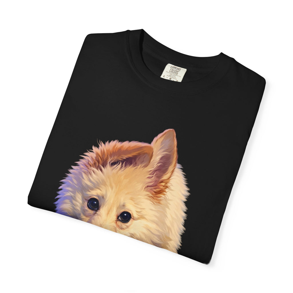 Tea Addict Puppy tee | Tyra Illustration Adult T-Shirt