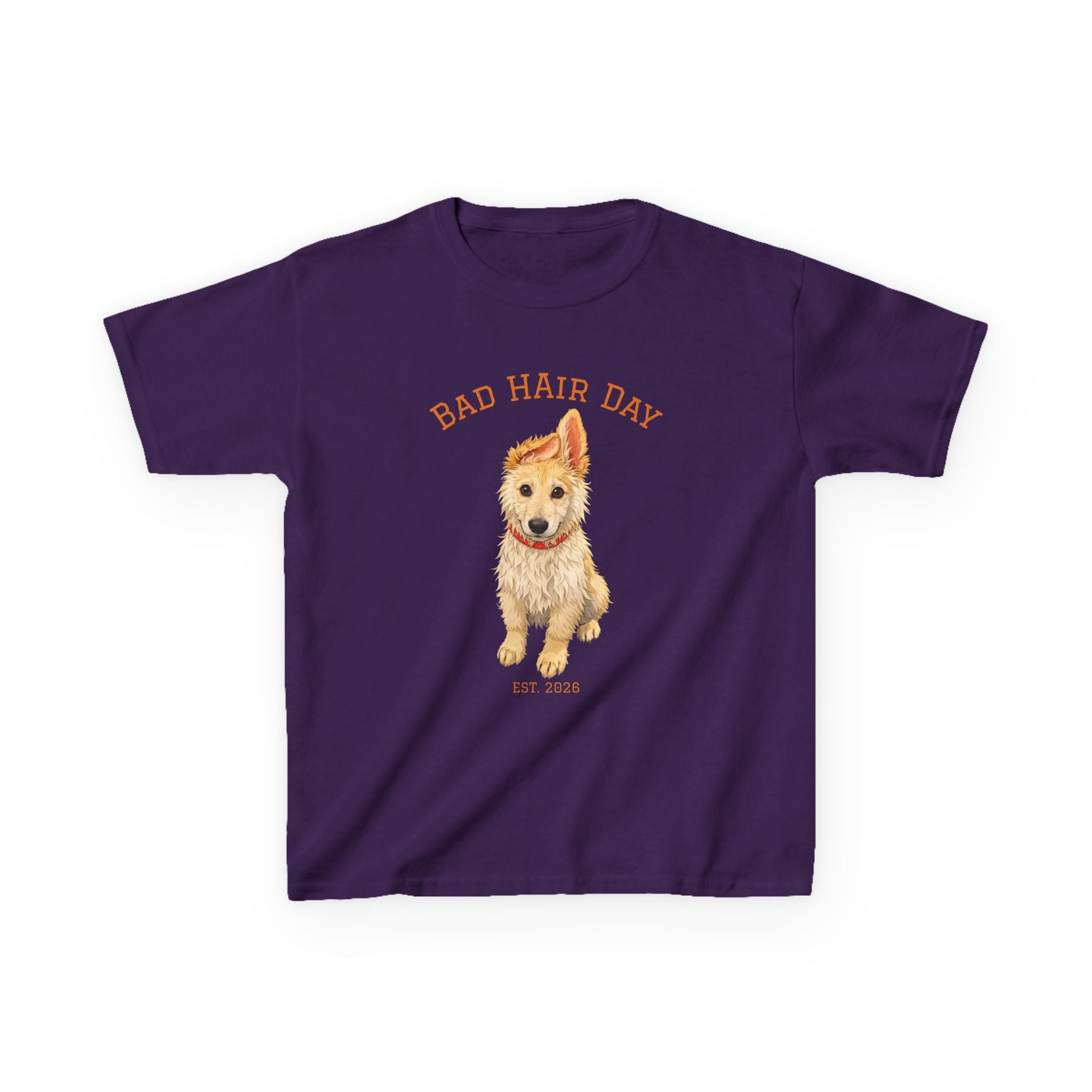 Bad Hair Day Puppy Tee | Tyra Illustration Kids T-Shirt