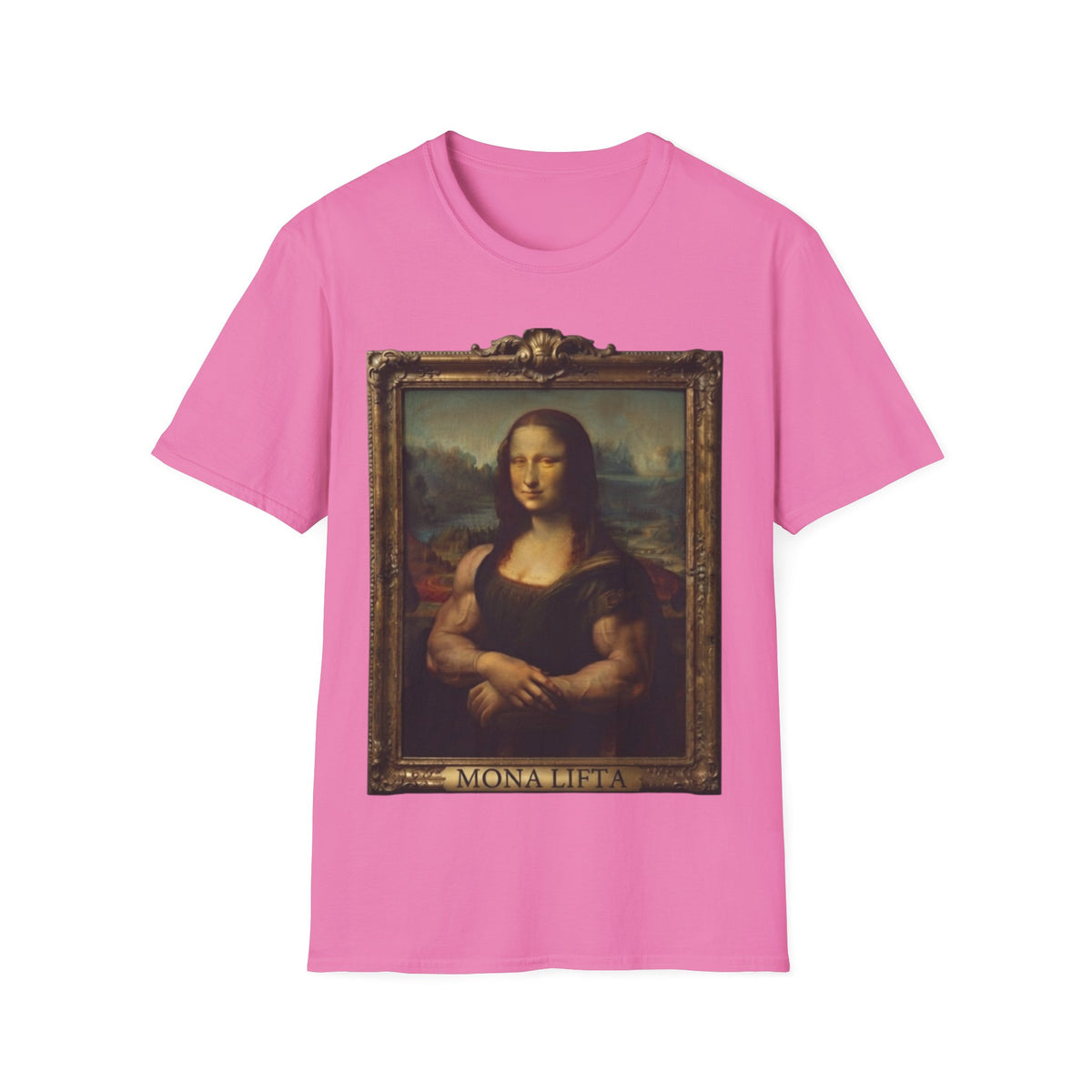 Mona Lisa Portrait Adult T-Shirt — Classic Renaissance Art Tee
