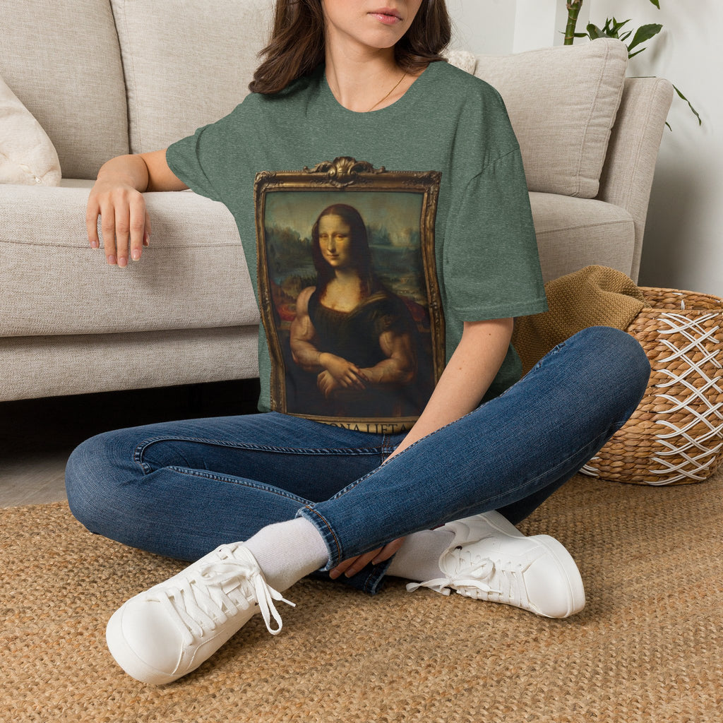 Mona Lisa Portrait Adult T-Shirt — Classic Renaissance Art Tee