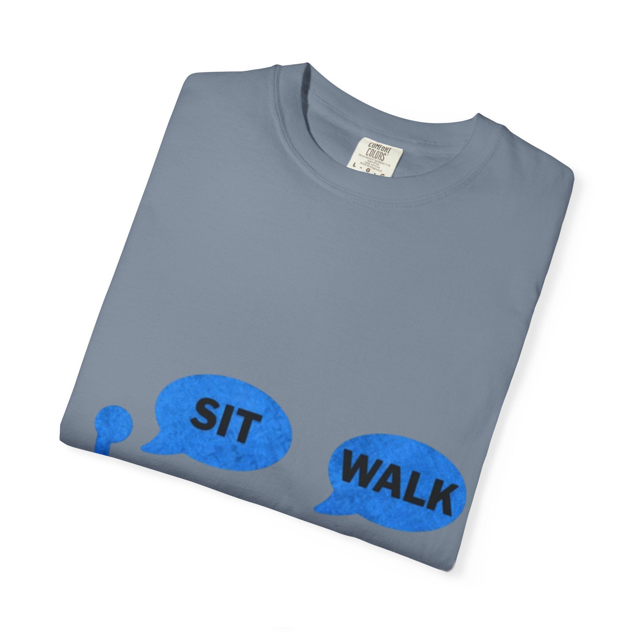 Disabled Veteran & Service Dog T-Shirt — "Sit / Walk" Graphic Tee