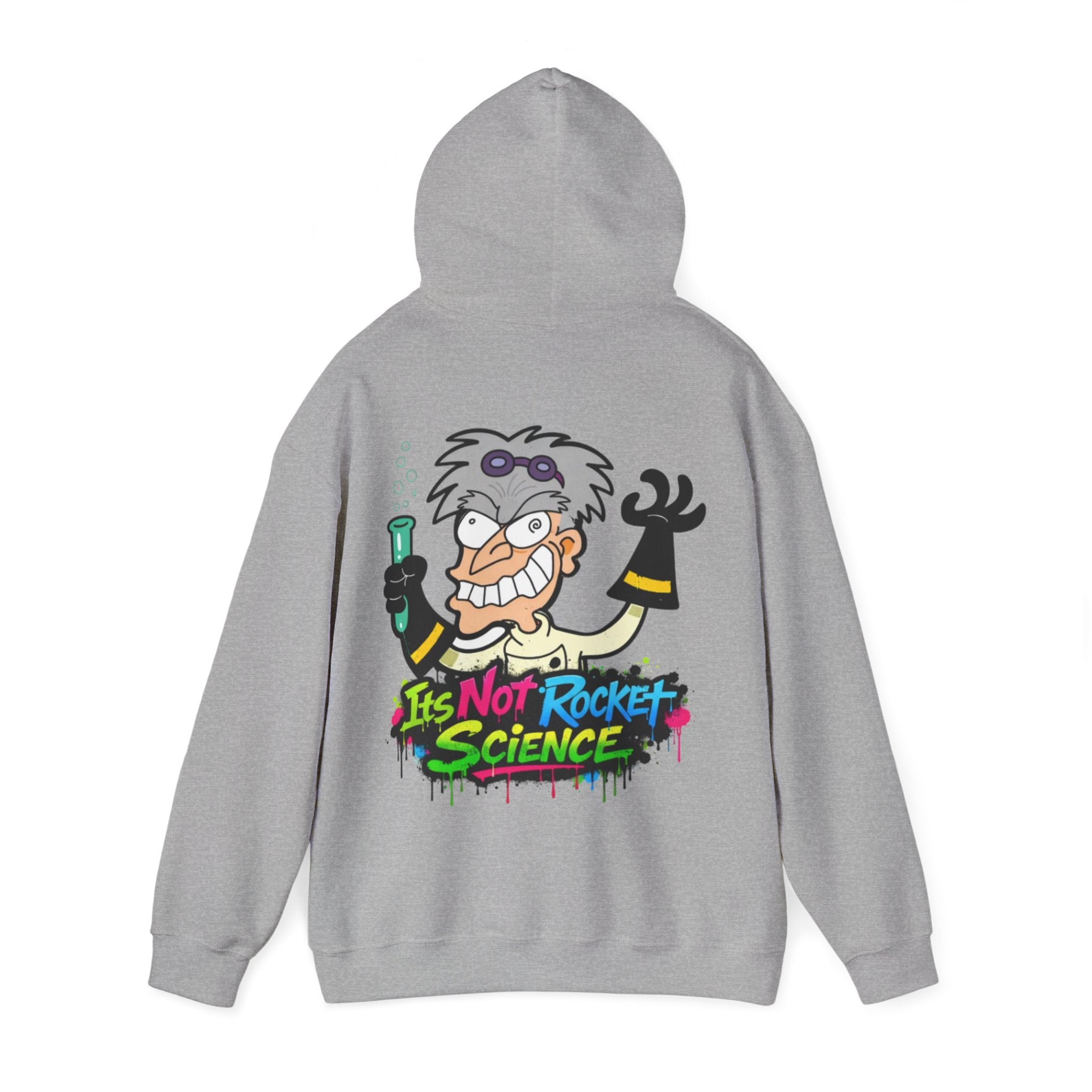 Mad Scientist Adult Hoodie — "It's Not Rocket Science" Graphic Pullover