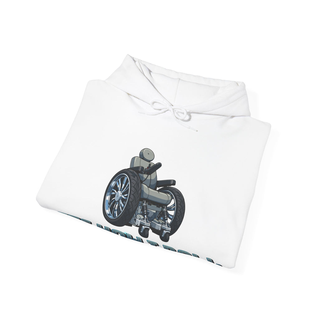 Adult Hoodie — 'It's How I Roll' Wheelchair Pride Graphic Hoodie