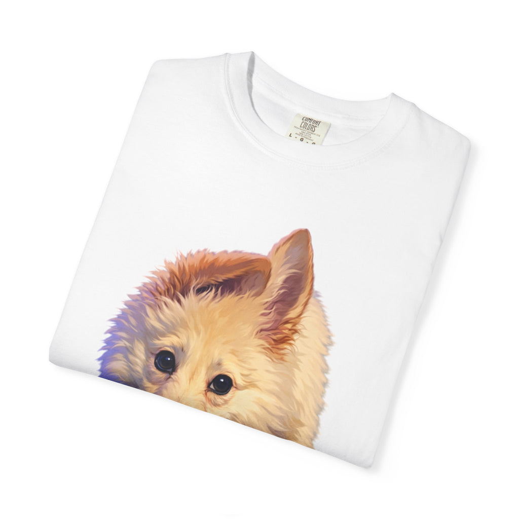 Tea Addict Puppy tee | Tyra Illustration Adult T-Shirt