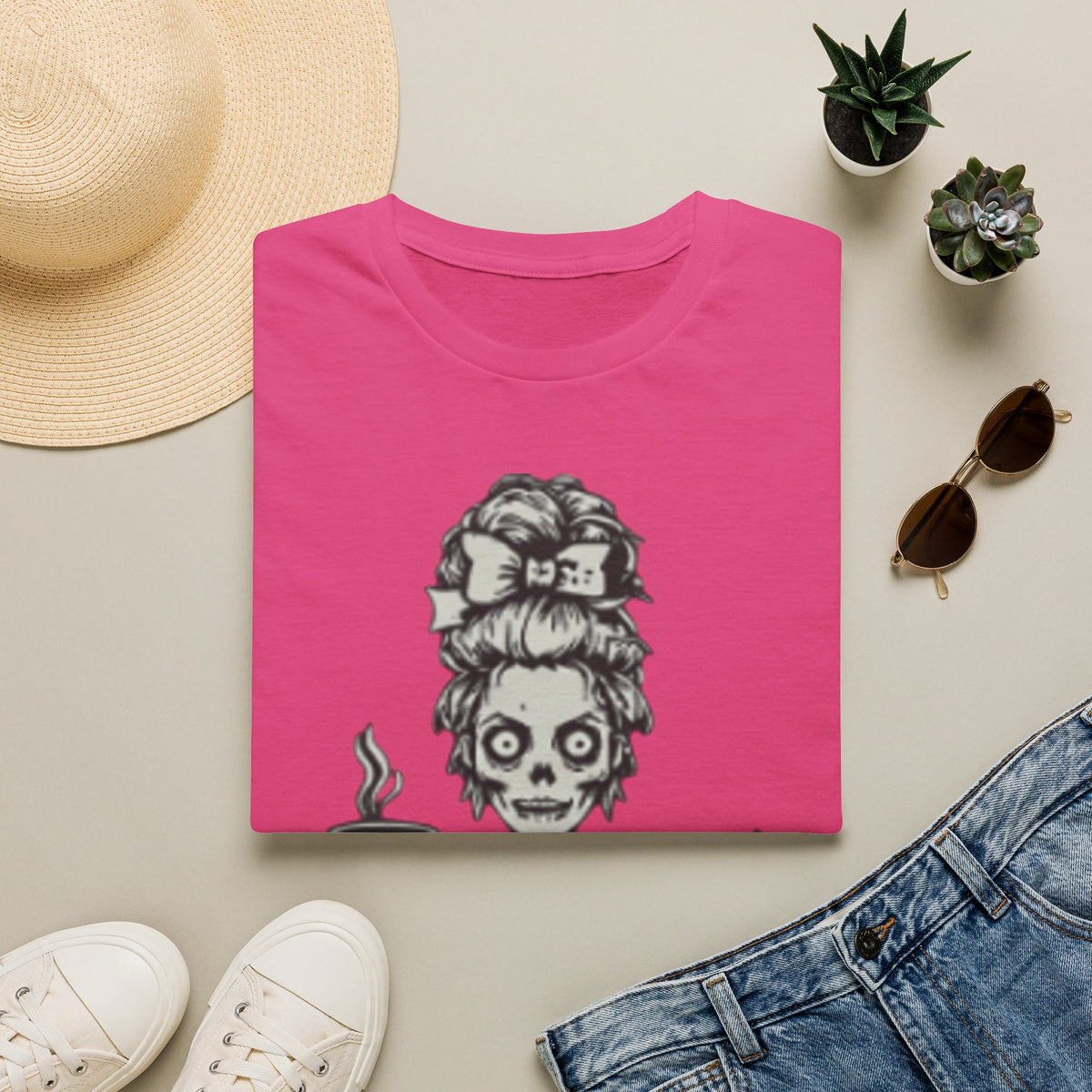 Mombie Adult T-Shirt — Cute Spooky Mom Graphic Tee ("Mommy")