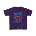 Kids Tee — "Don’t Make Me Run Over You With My Wheelchair" Disability Pride Shirt