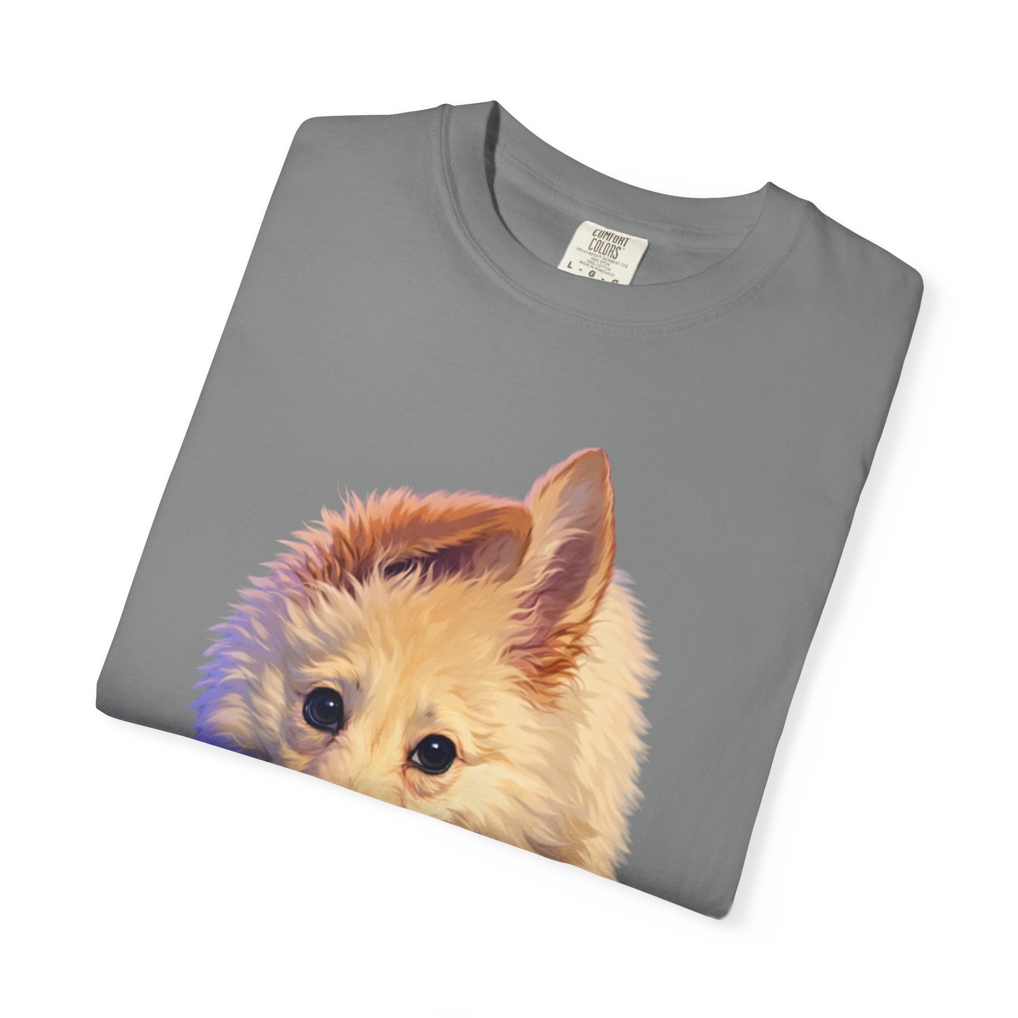 Tea Addict Puppy tee | Tyra Illustration Adult T-Shirt
