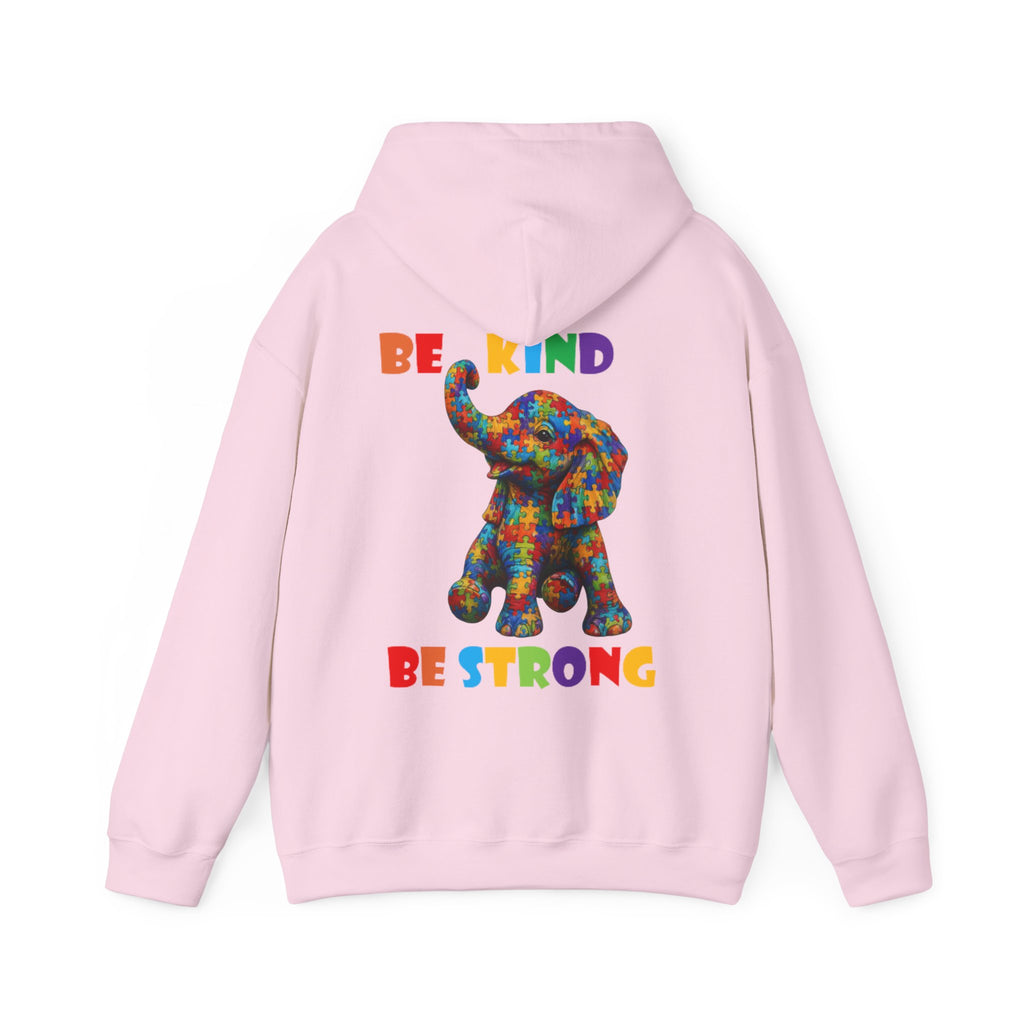 Colorful Elephant 'Be Kind Be Strong' / Adult Hoodie