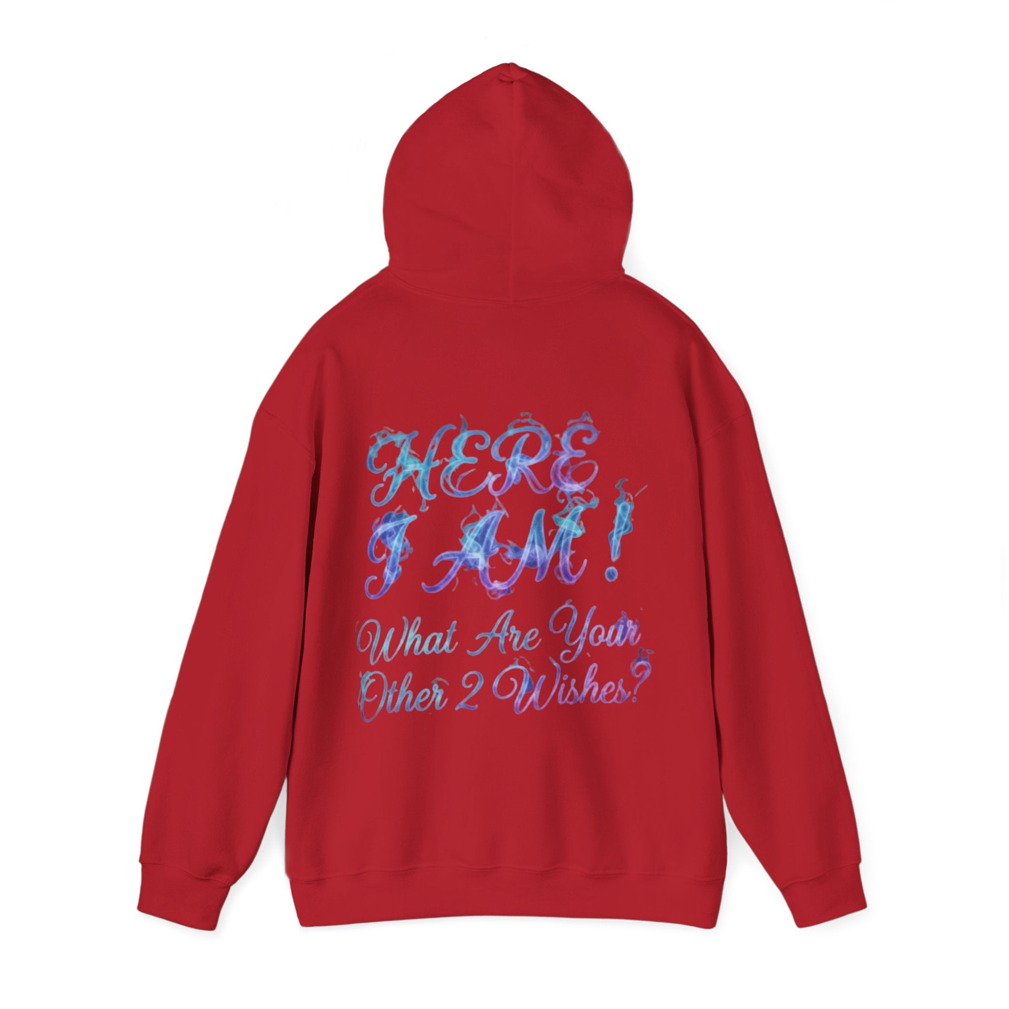 Adult Hoodie — “Here I Am!” Inspirational Script Hooded Sweatshirt