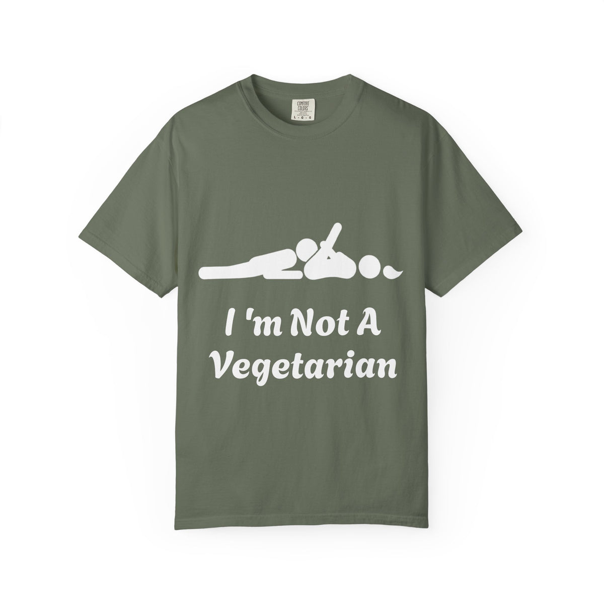 Adult T-Shirt — Funny " i'm Not a Vegetarian" Graphic Tee (Meat Lover Humor)