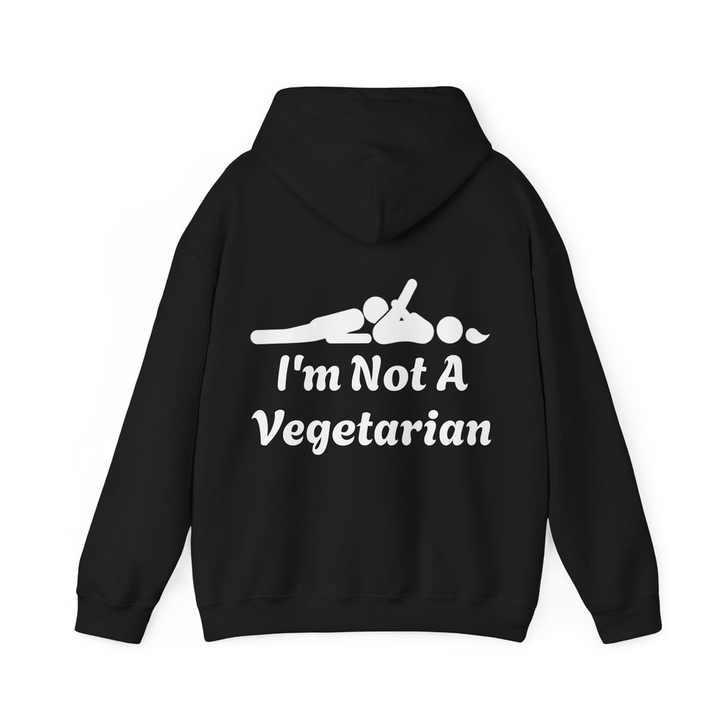 Classic White Adult Hoodie — i'm Not A Vegetarian