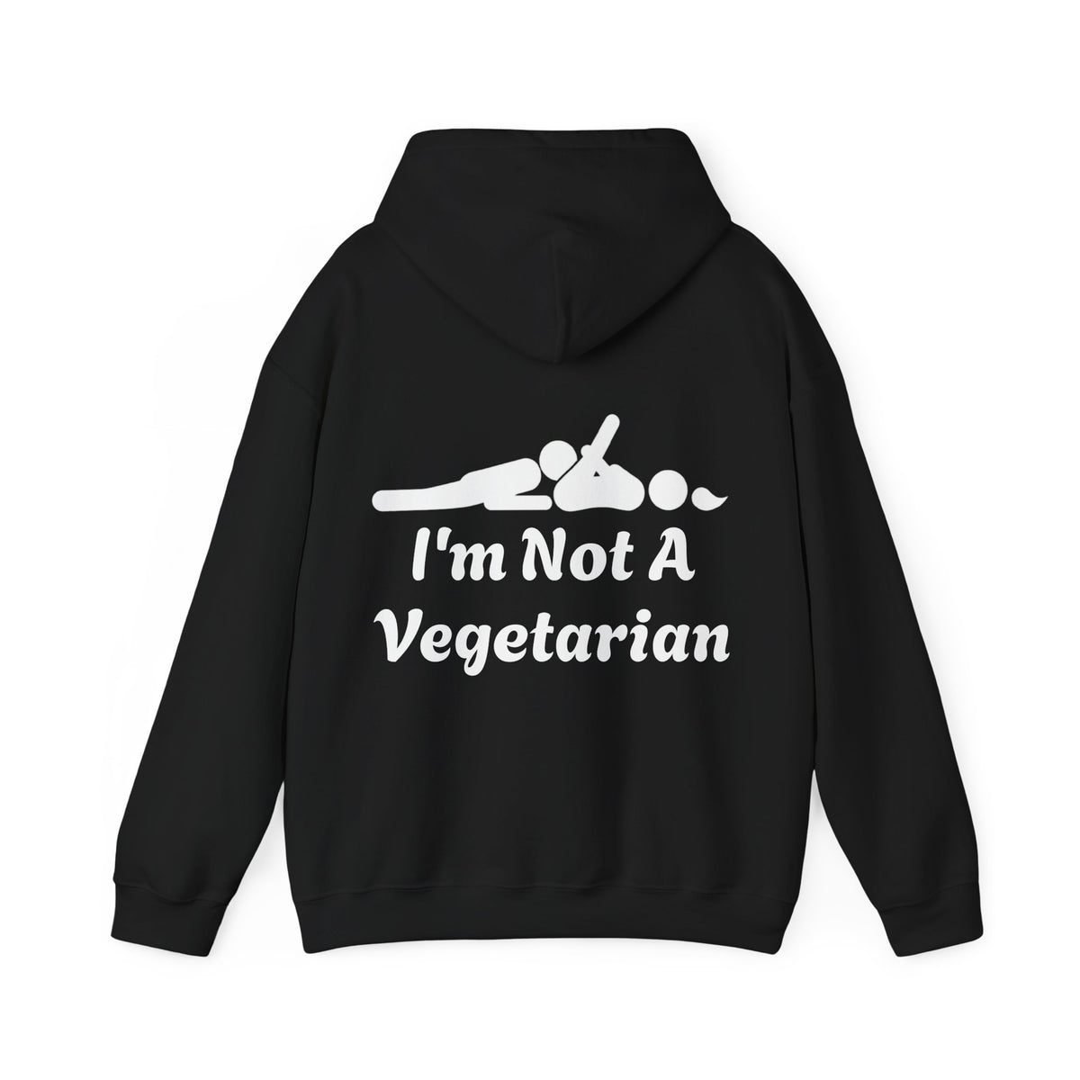 Classic White Adult Hoodie — i'm Not A Vegetarian