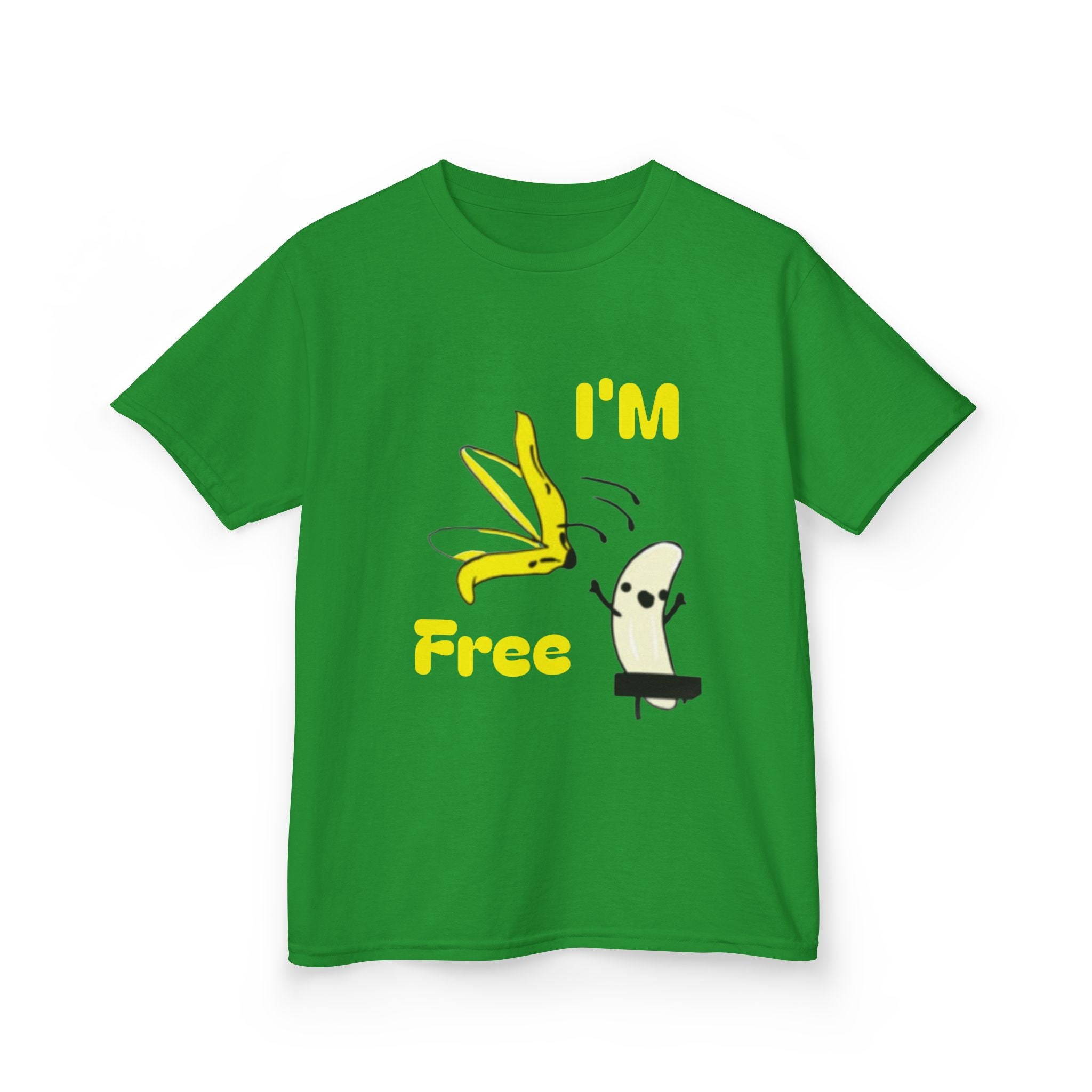 Kids Tee — Cute 'I'm Free' Banana Cartoon Shirt for Children