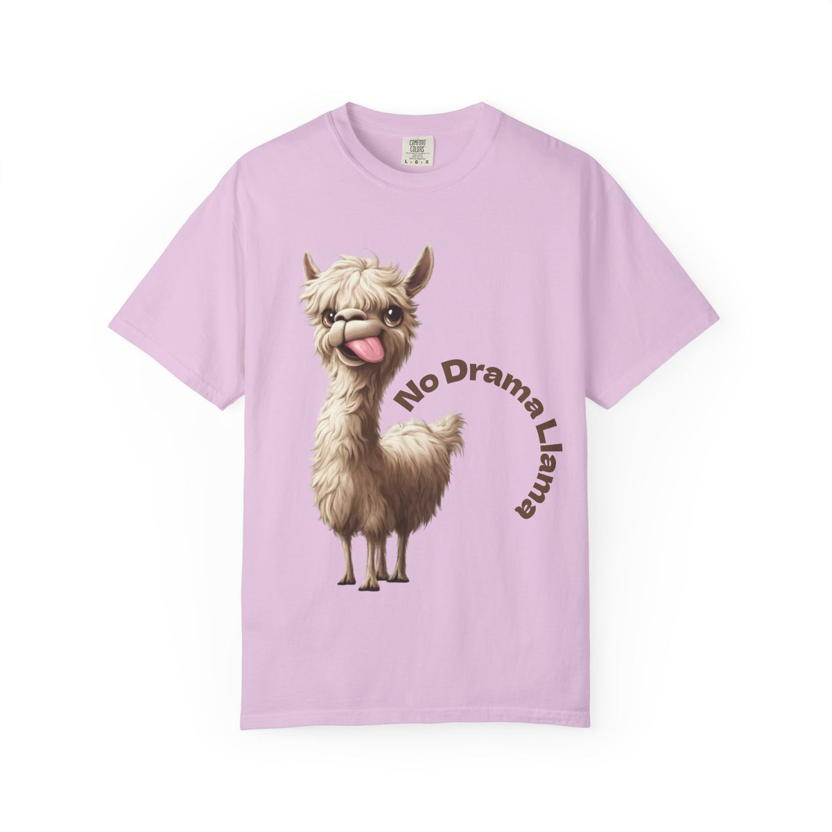 No Drama Llama Adult T-Shirt — Funny Llama Graphic Tee for Animal Lovers