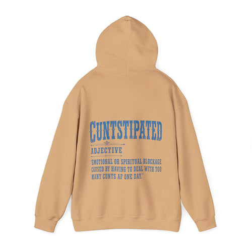 Adult Hoodie — 'Cuntstipated' Definition Graphic Pullover