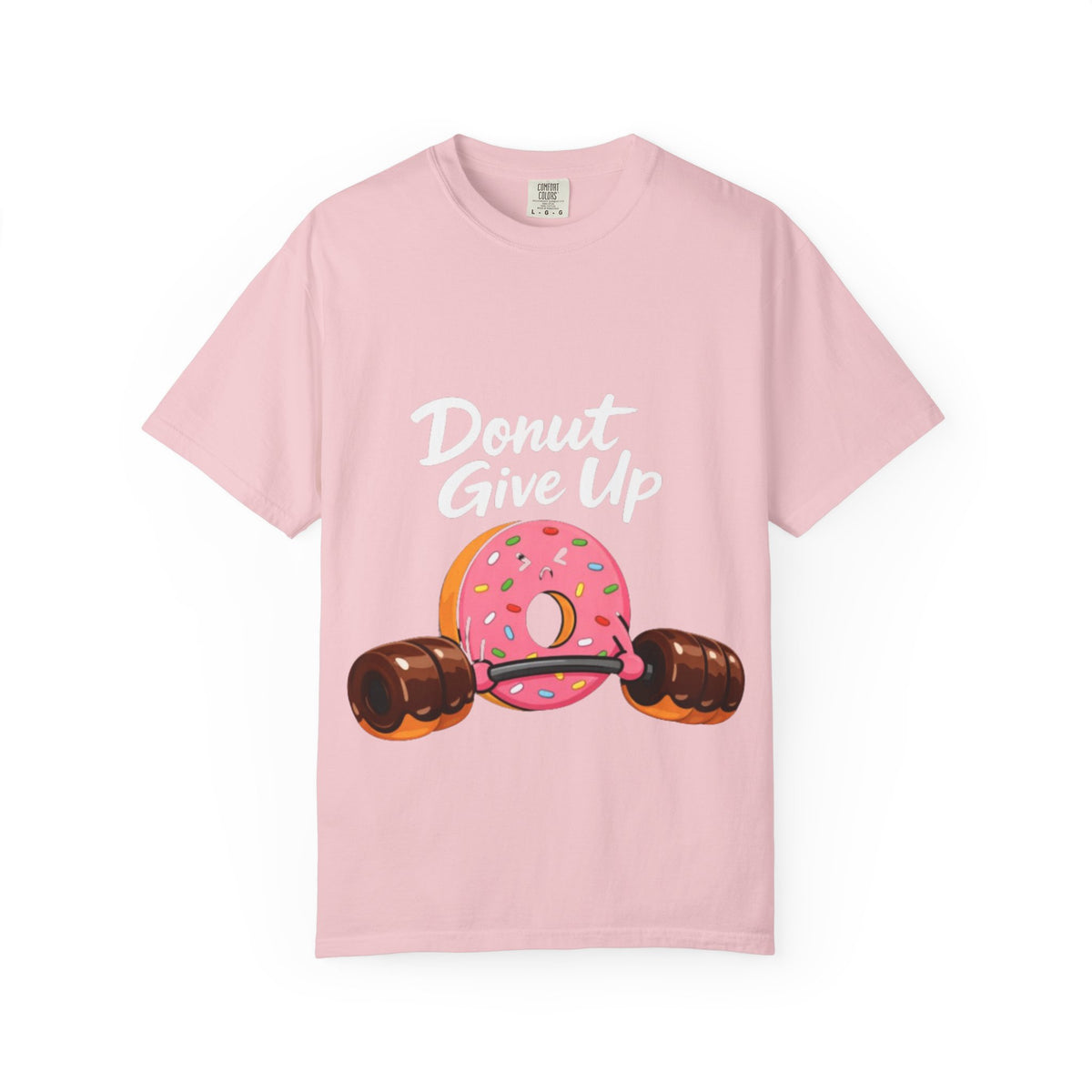 Donut Give Up Adult T-Shirt — Funny Fitness Donut Graphic Tee
