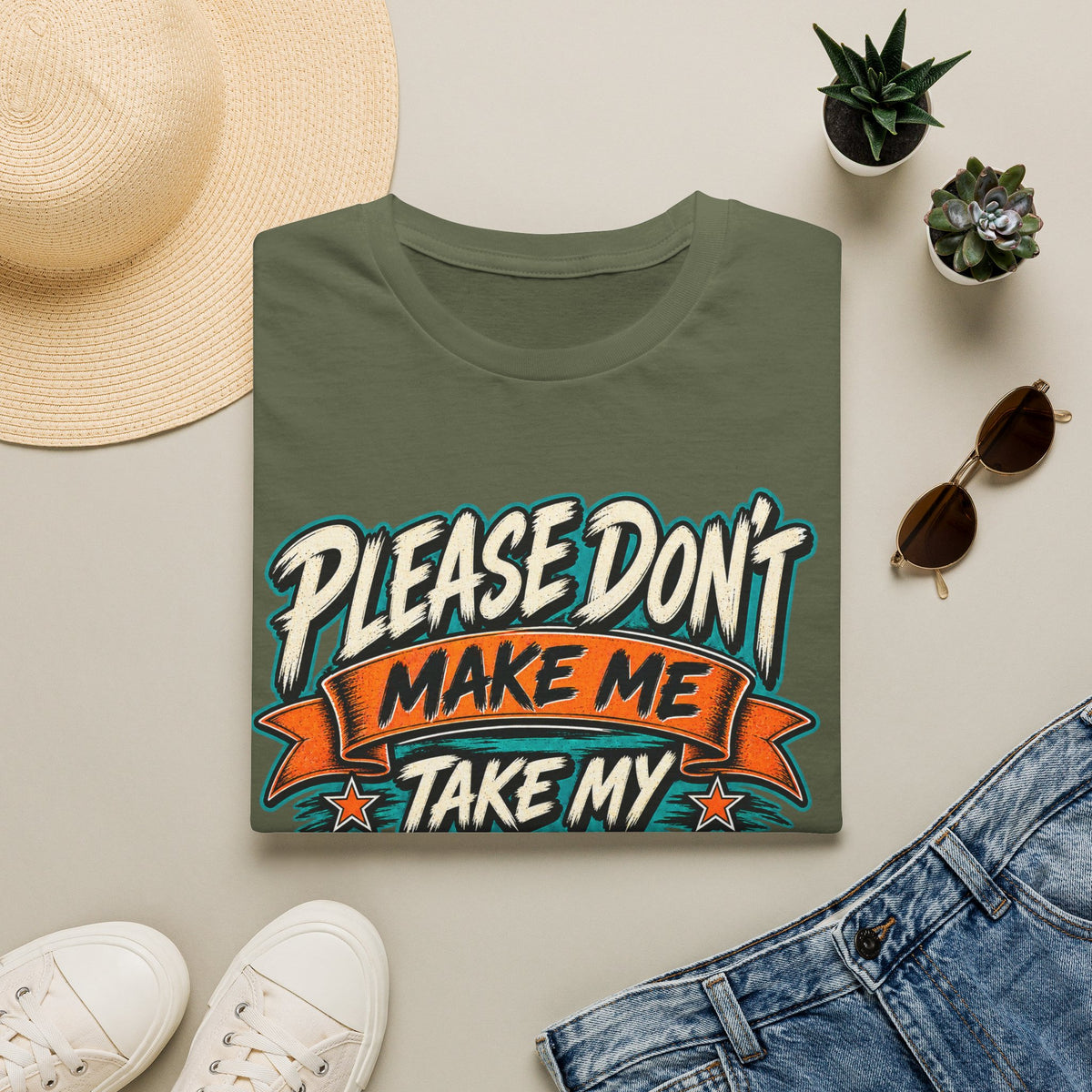Please Don’t Make Me Take My Prosthesis Adult T-Shirt