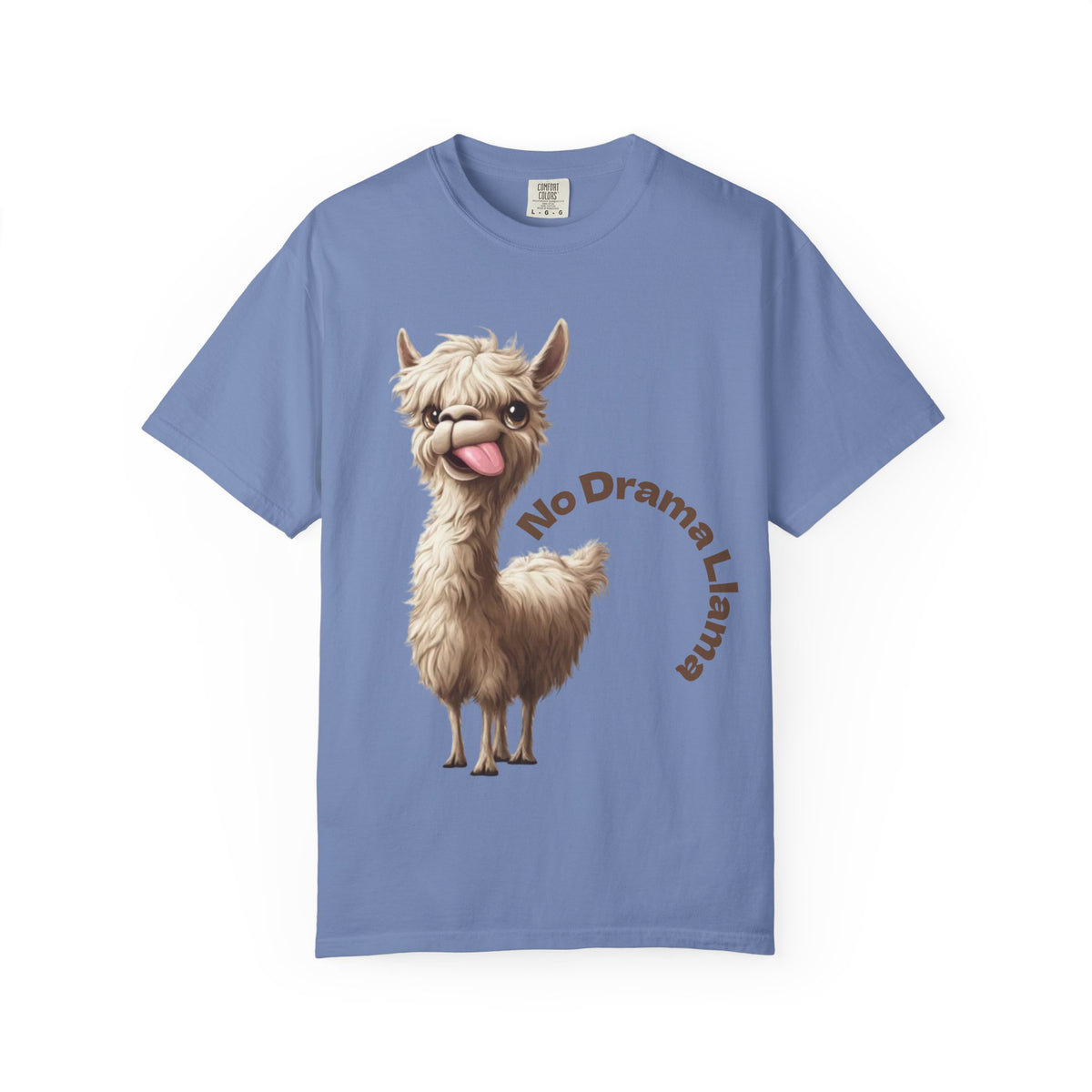 No Drama Llama Adult T-Shirt — Funny Llama Graphic Tee for Animal Lovers