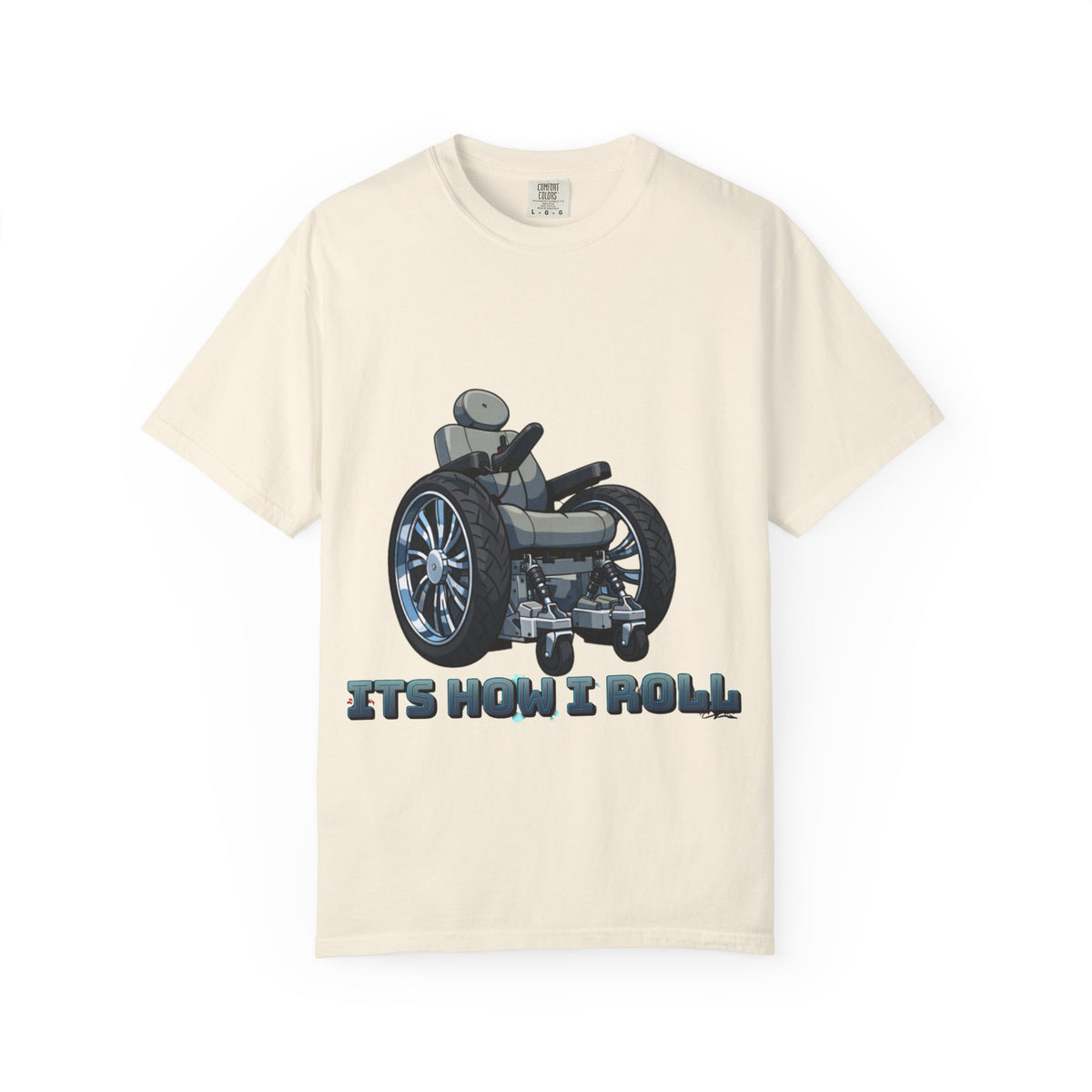 Adult T-Shirt — 'It's How I Roll' Wheelchair Graphic Tee