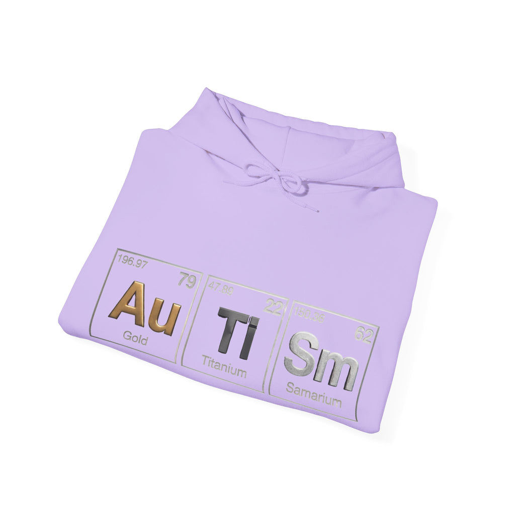 Autism Periodic Table Adult Hoodie — Au Ti Sm Element Design