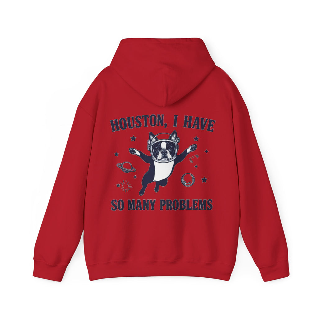 Houston, I Have So Many Problems Adult Hoodie — Funny Space French Bulldog Graphic Hoodie