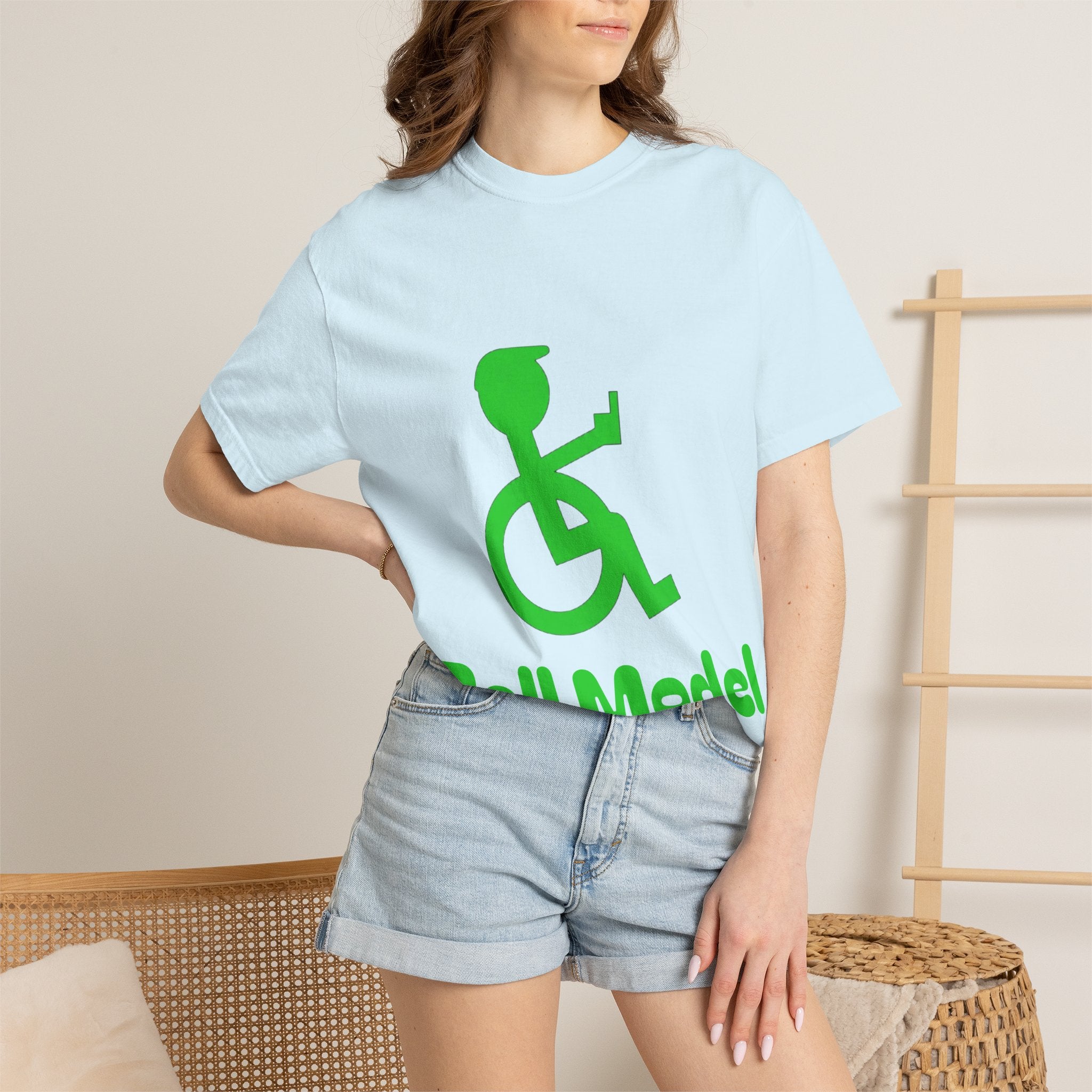 Roll Model Wheelchair Adult T-Shirt — Inclusive Disability Pride Tee