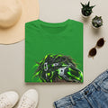 Cyberpunk VR Gamer Adult T-Shirt — Neon Green Virtual Reality Jacket Design