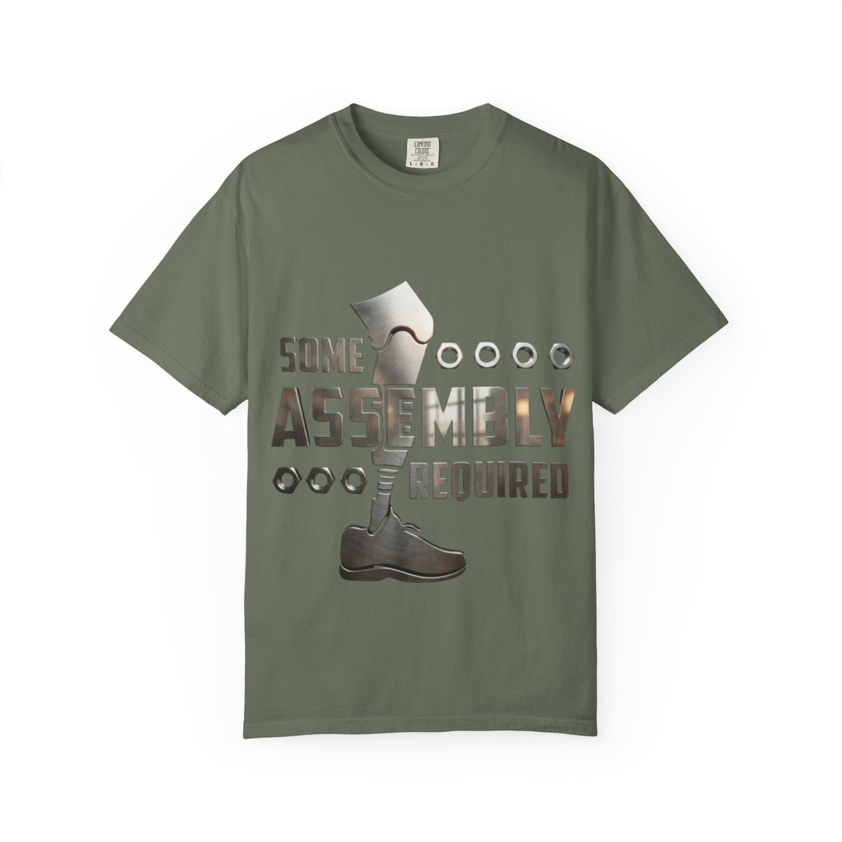 Some Assembly Required Adult T-Shirt — Funny DIY Carpenter Tee