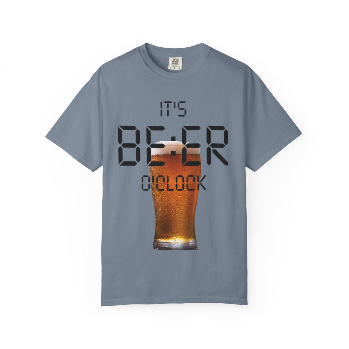 Beer O'Clock Adult T-Shirt — "It's BEER O'CLOCK" Graphic Tee with Pint Glass