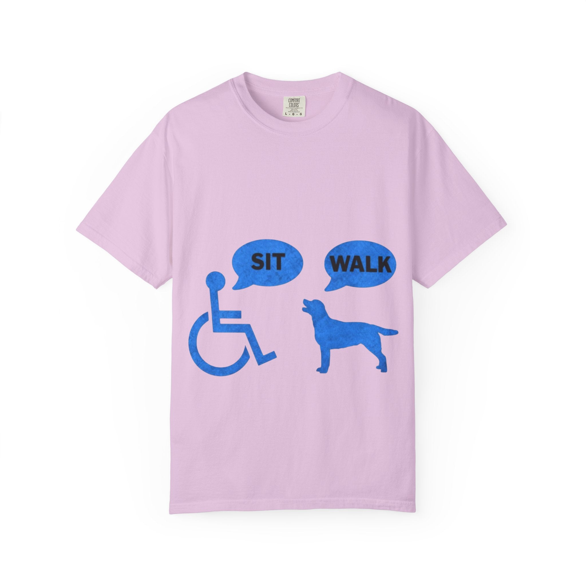 Disabled Veteran & Service Dog T-Shirt — "Sit / Walk" Graphic Tee