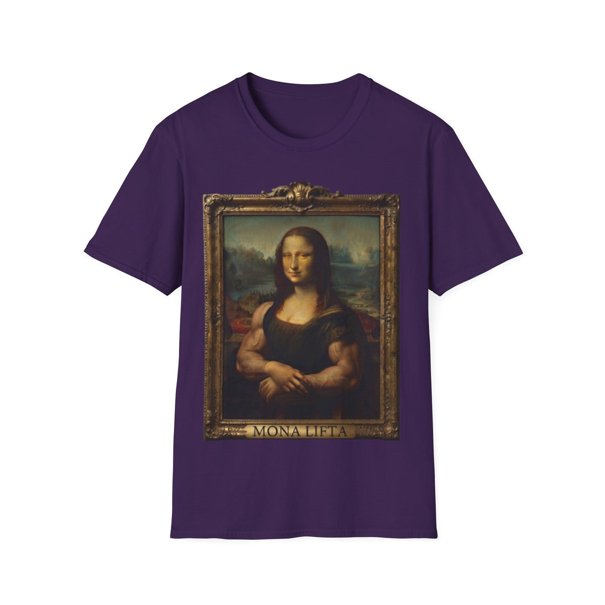 Mona Lisa Portrait Adult T-Shirt — Classic Renaissance Art Tee