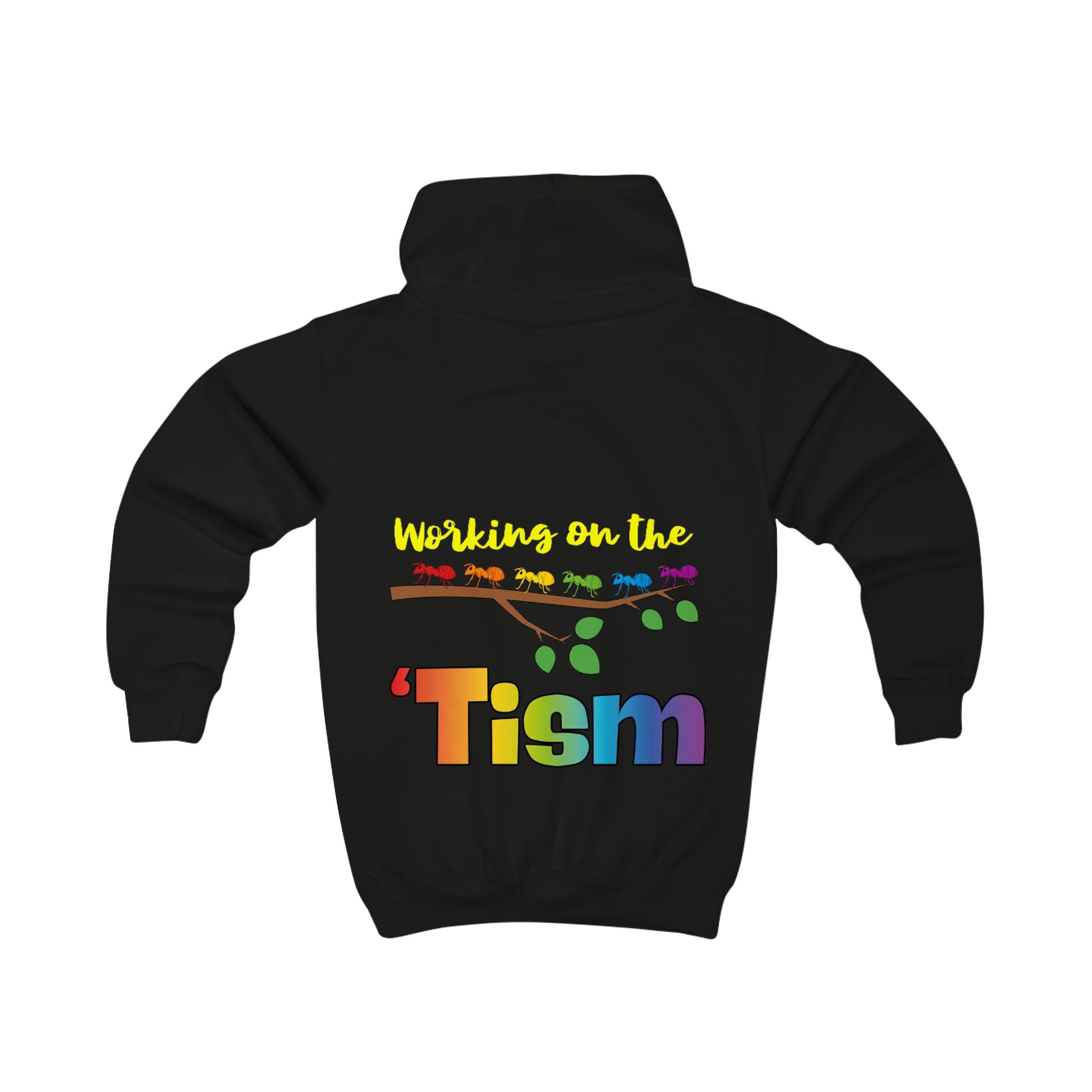 Working on the 'Tism Kids Hoodie | Autism Awareness Rainbow Design