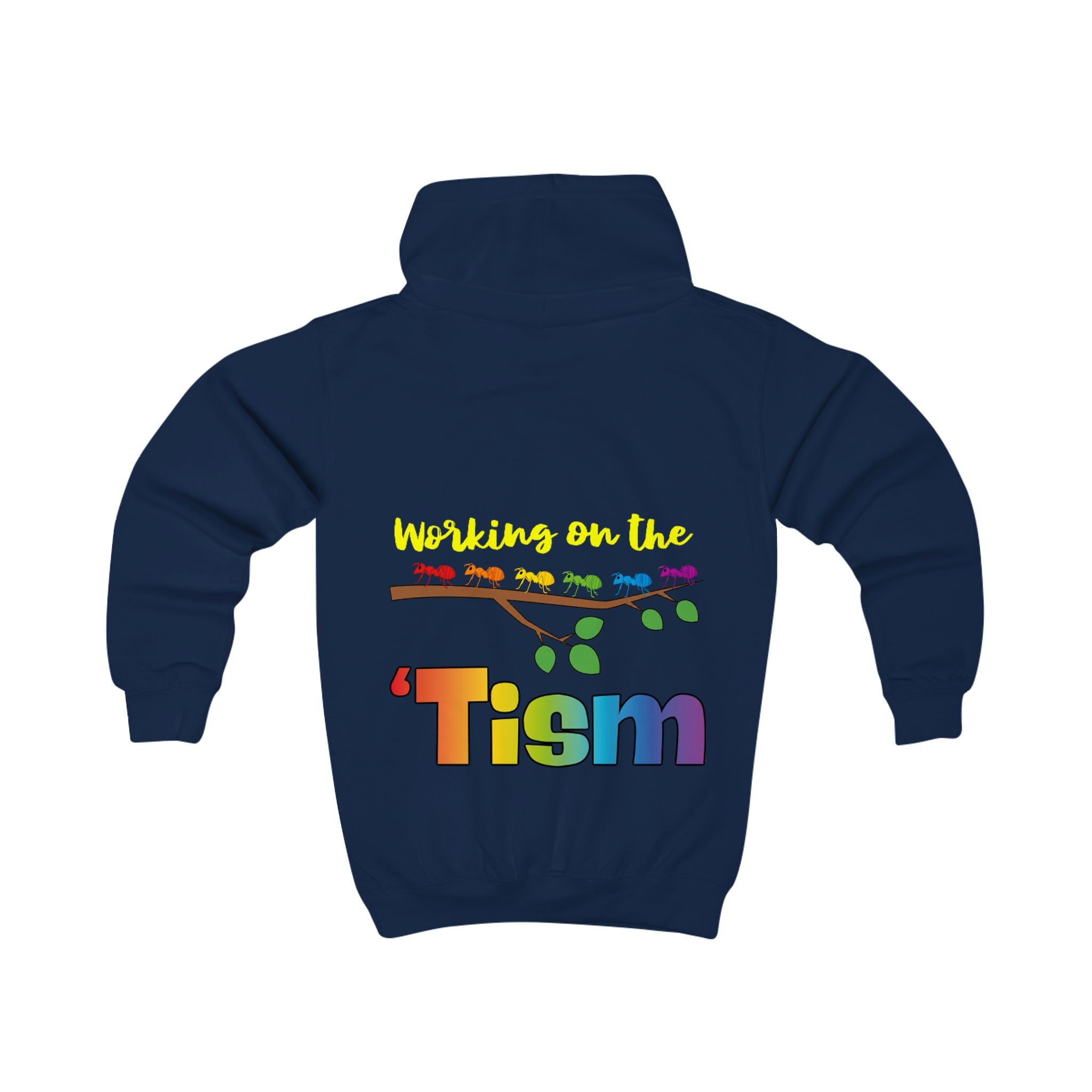 Working on the 'Tism Kids Hoodie | Autism Awareness Rainbow Design