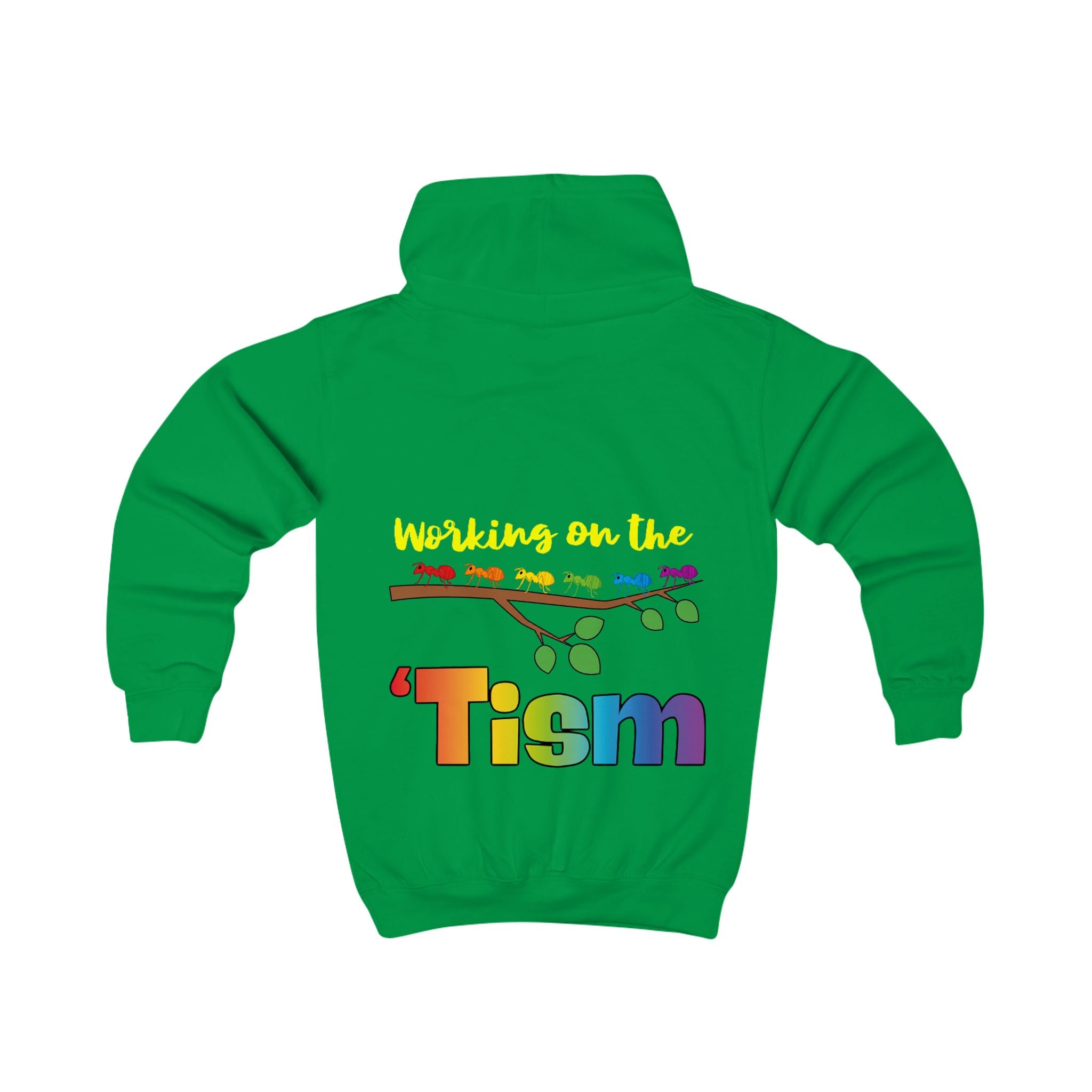 Working on the 'Tism Kids Hoodie | Autism Awareness Rainbow Design