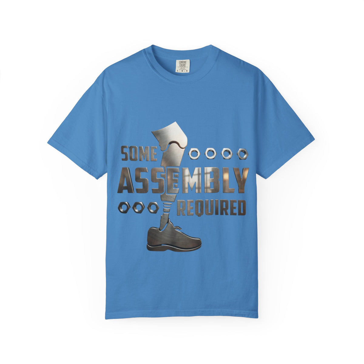 Some Assembly Required Adult T-Shirt — Funny DIY Carpenter Tee