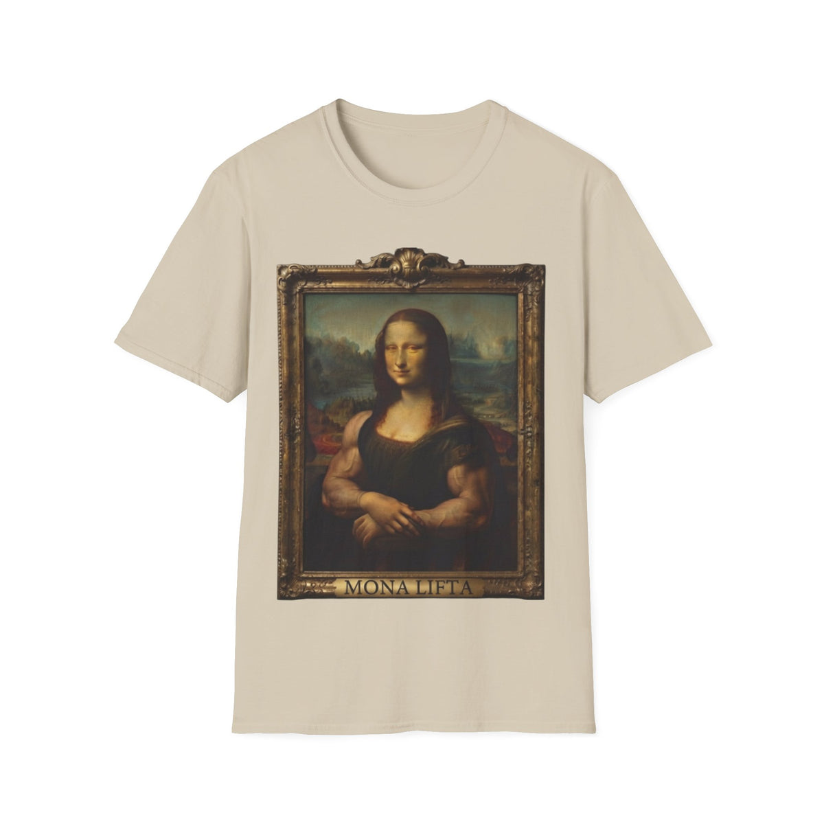 Mona Lisa Portrait Adult T-Shirt — Classic Renaissance Art Tee